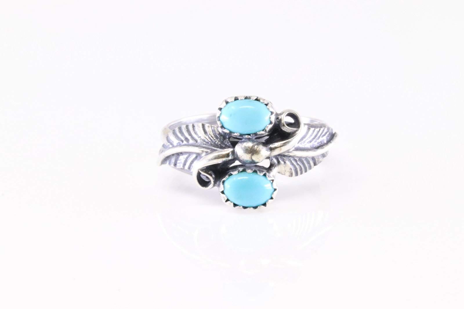 America Sterling Silver Turquoise Ring. (1 of 3)