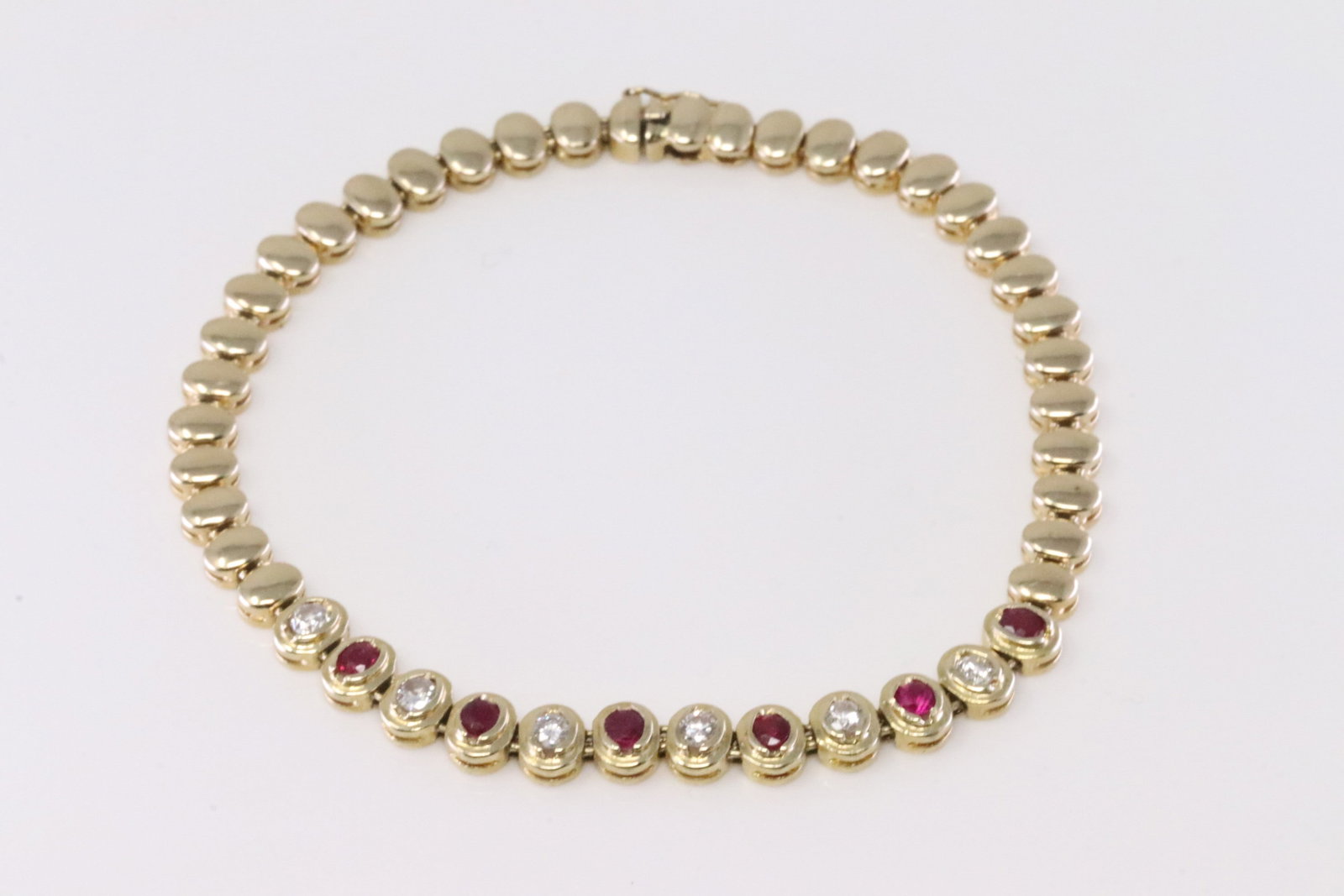 Ruby & Diamond Bracelet 14Kt. - 3