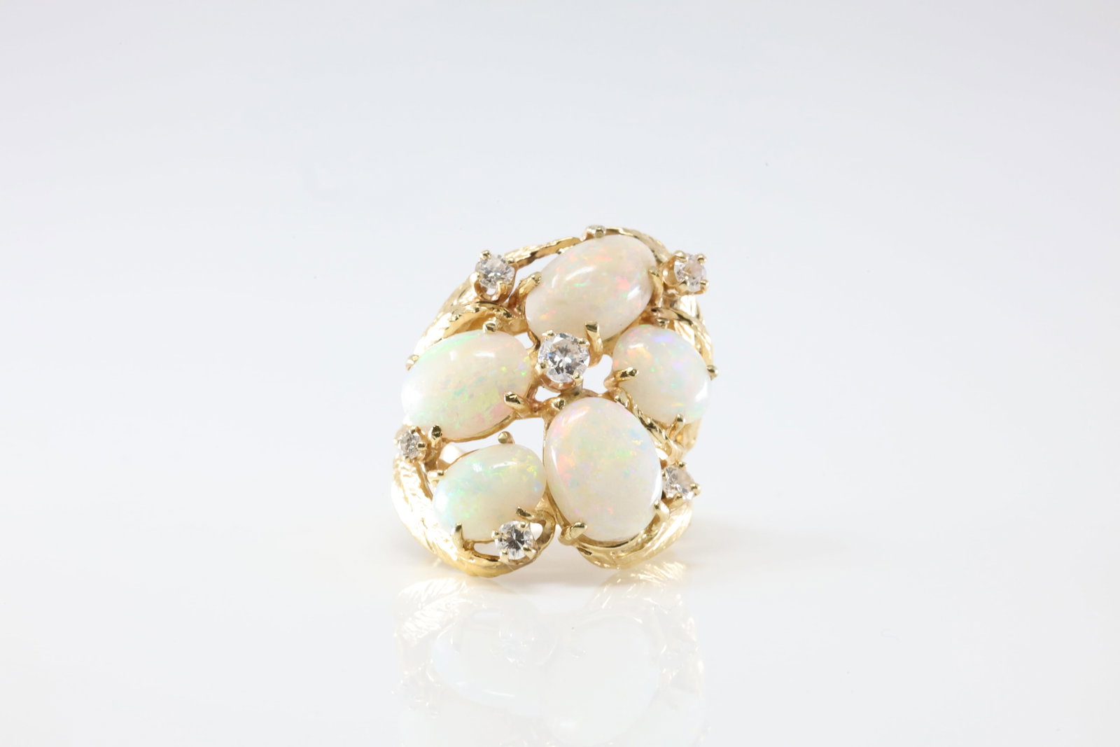 Opal & Diamond Ring 14Kt. (1 of 4)