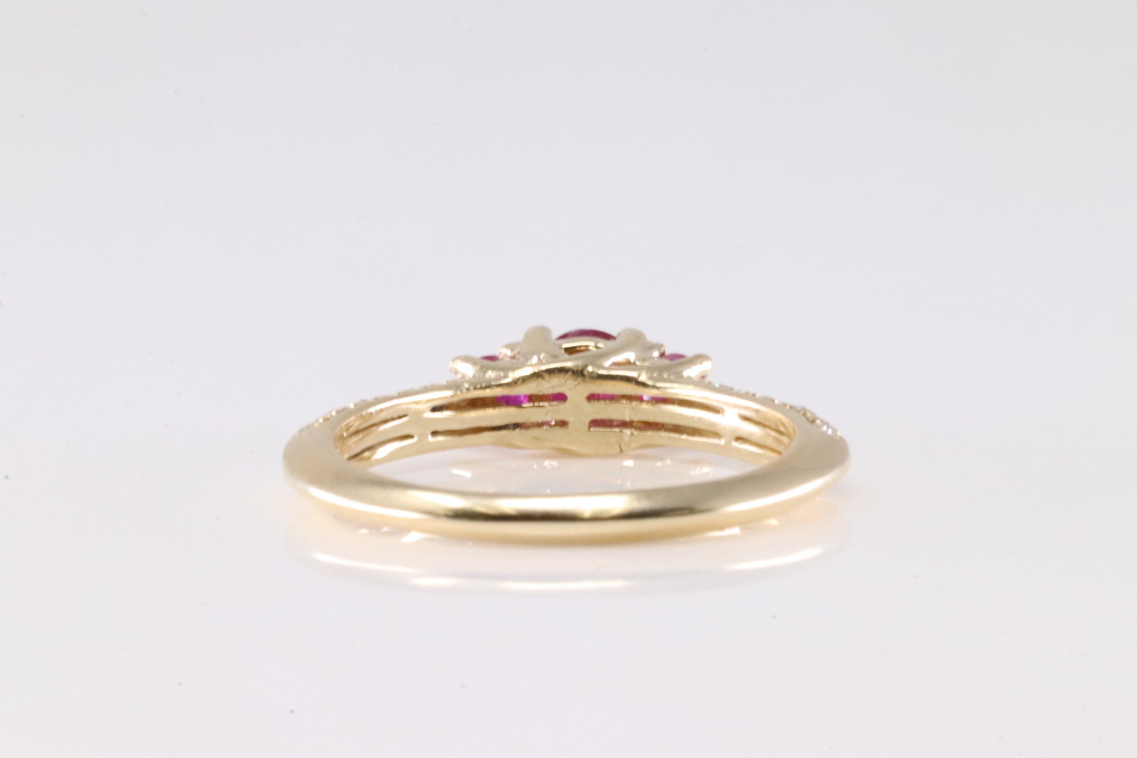 Ruby & Diamond Ring 14Kt. - 4