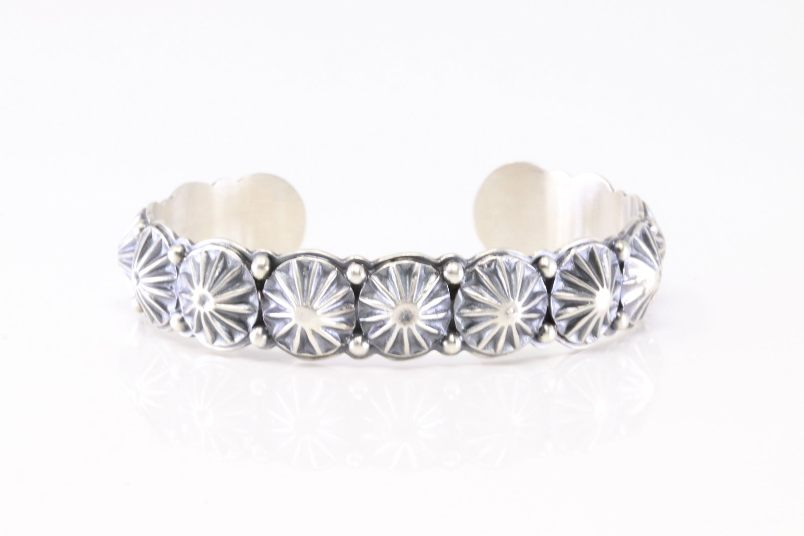 Native America Navajo Sterling Silver Solid Stamped Bracelet Cuff By Thomas Yazzie. From R.B: This is a Native America Navajo Sterling Silver Solid Stamped Bracelet Cuff By Thomas Yazzie. From R.B Company. Stamp R.B Company.