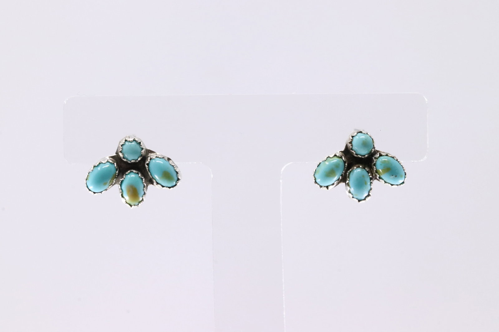 America Sterling Silver Turquoise Post Earring's.: This is a America Sterling Silver Turquoise Post Earring's.