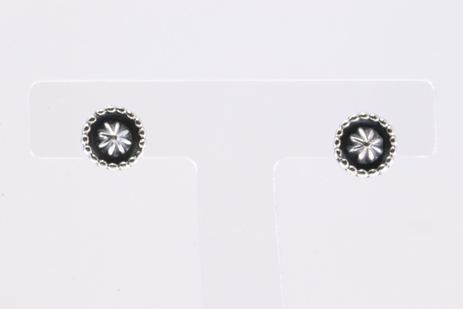 American Sterling Silver Solid Post Earring's. - 2