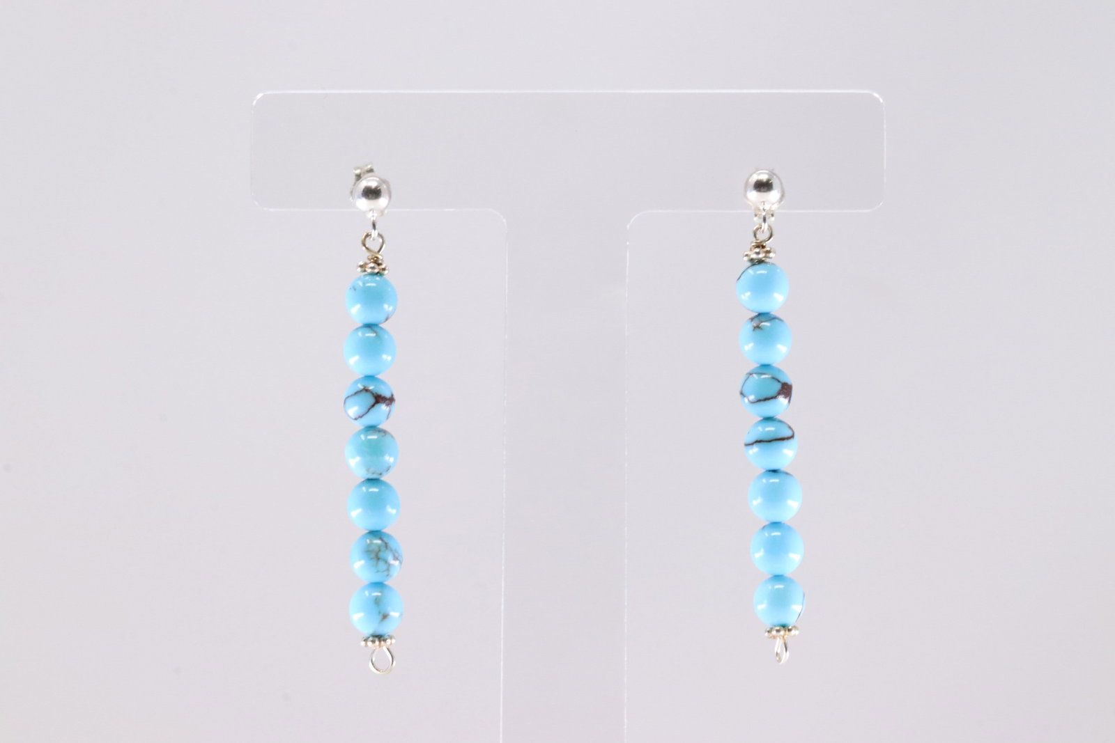 America Sterling Silver Turquoise Post / Dangling Earring's.: This is a America Sterling Silver Turquoise Post / Dangling Earring's.