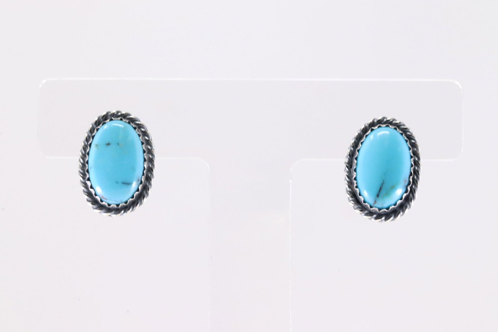 America Sterling Silver Turquoise Post Earring's.: This is a America Sterling Silver Turquoise Post Earring's.