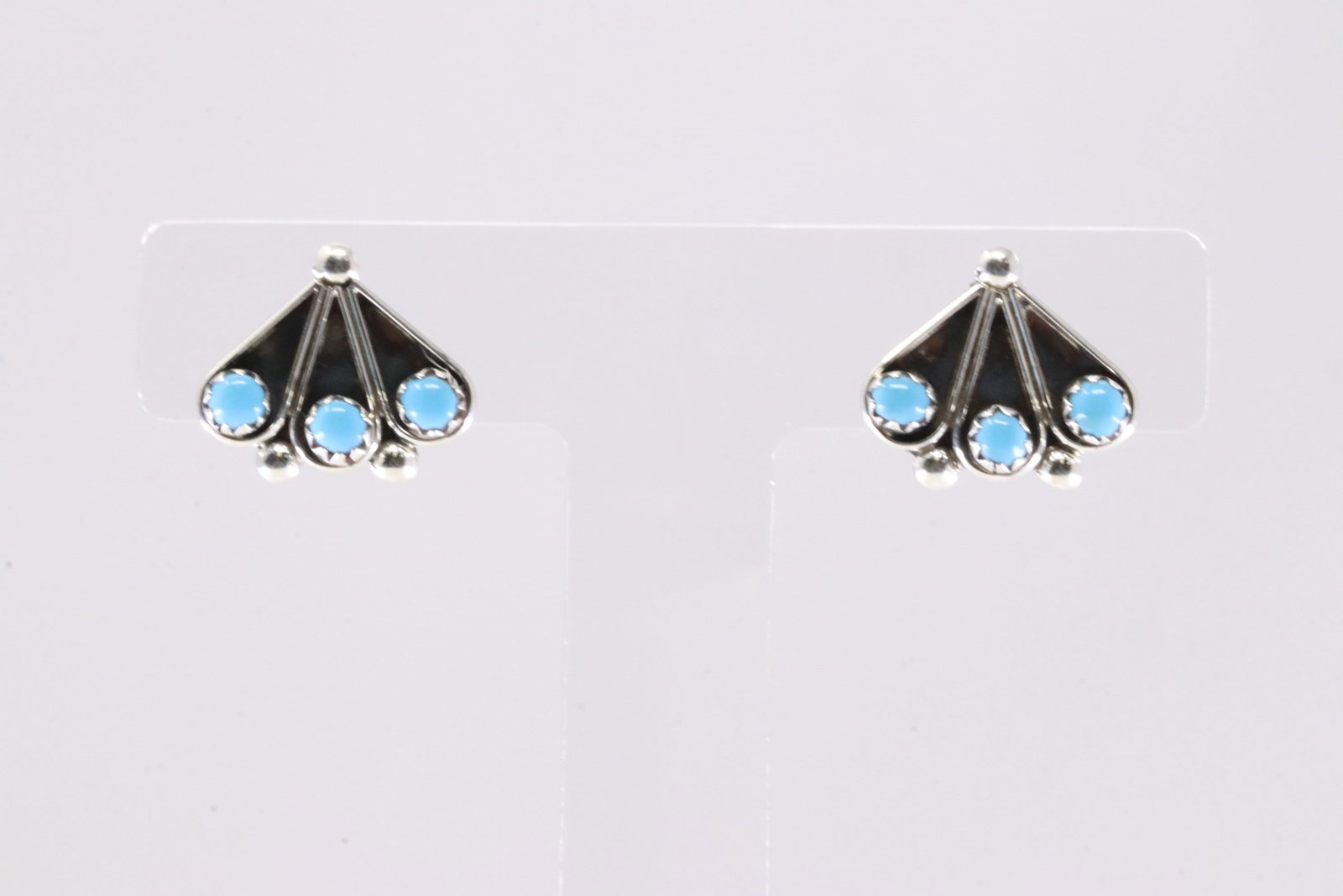 America Sterling Silver Turquoise Post Earring's.: This is a America Sterling Silver Turquoise Post Earring's.