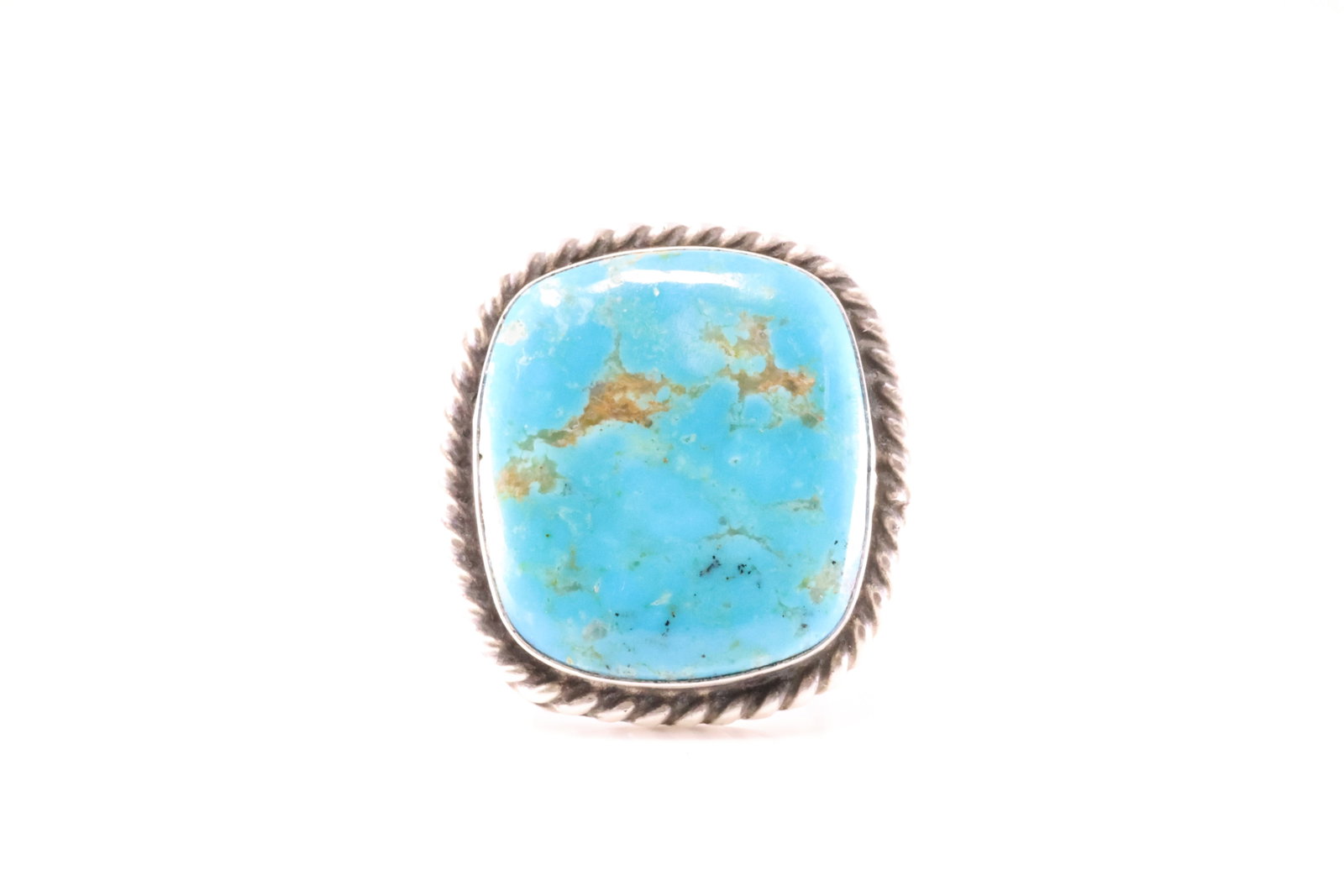 Native America Navajo Sterling Silver Turquoise Ring By Donovan Skeets.: This is a Native America Navajo Sterling Silver Turquoise Ring By Donovan Skeets. Stamp Donovan Skeets. Ring Size: 9.00.
