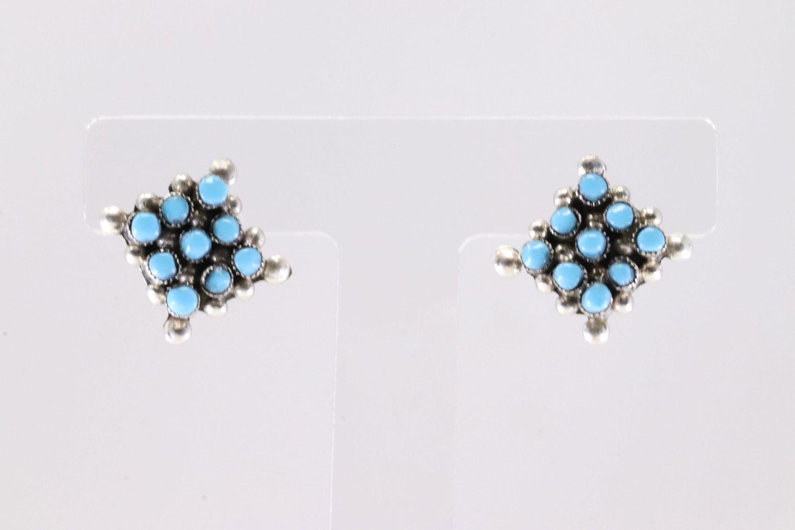 America Sterling Silver Turquoise Post Earring's.: This is a America Sterling Silver Turquoise Post Earring's.