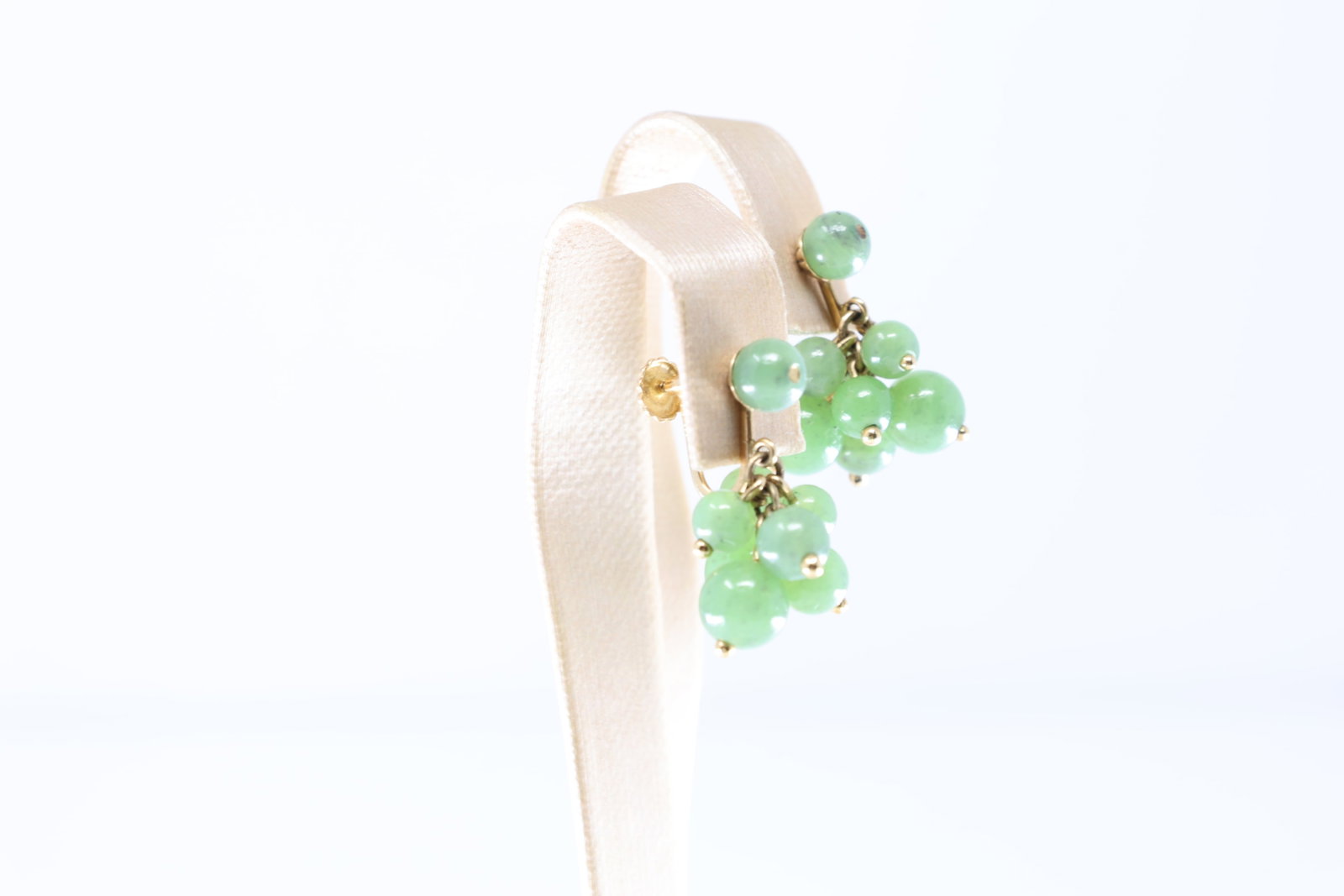 Jade Stud Earring 14Kt. - 4