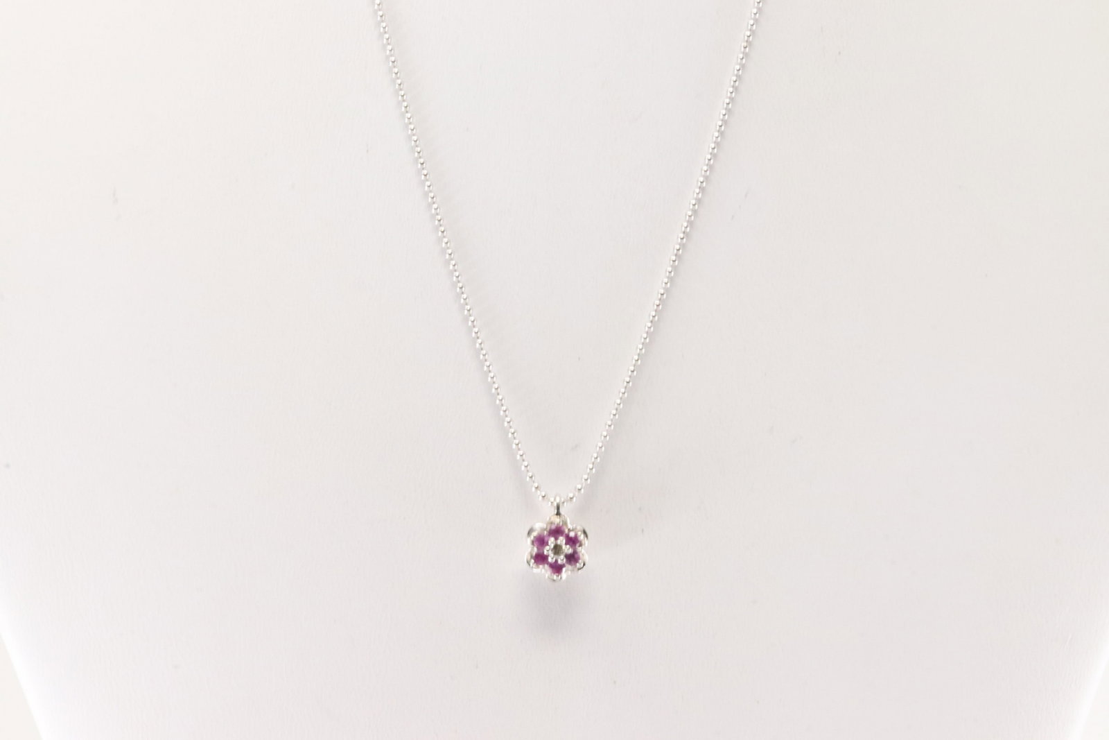 Ruby & Diamond Pendant / Necklace 14Kt. (1 of 3)