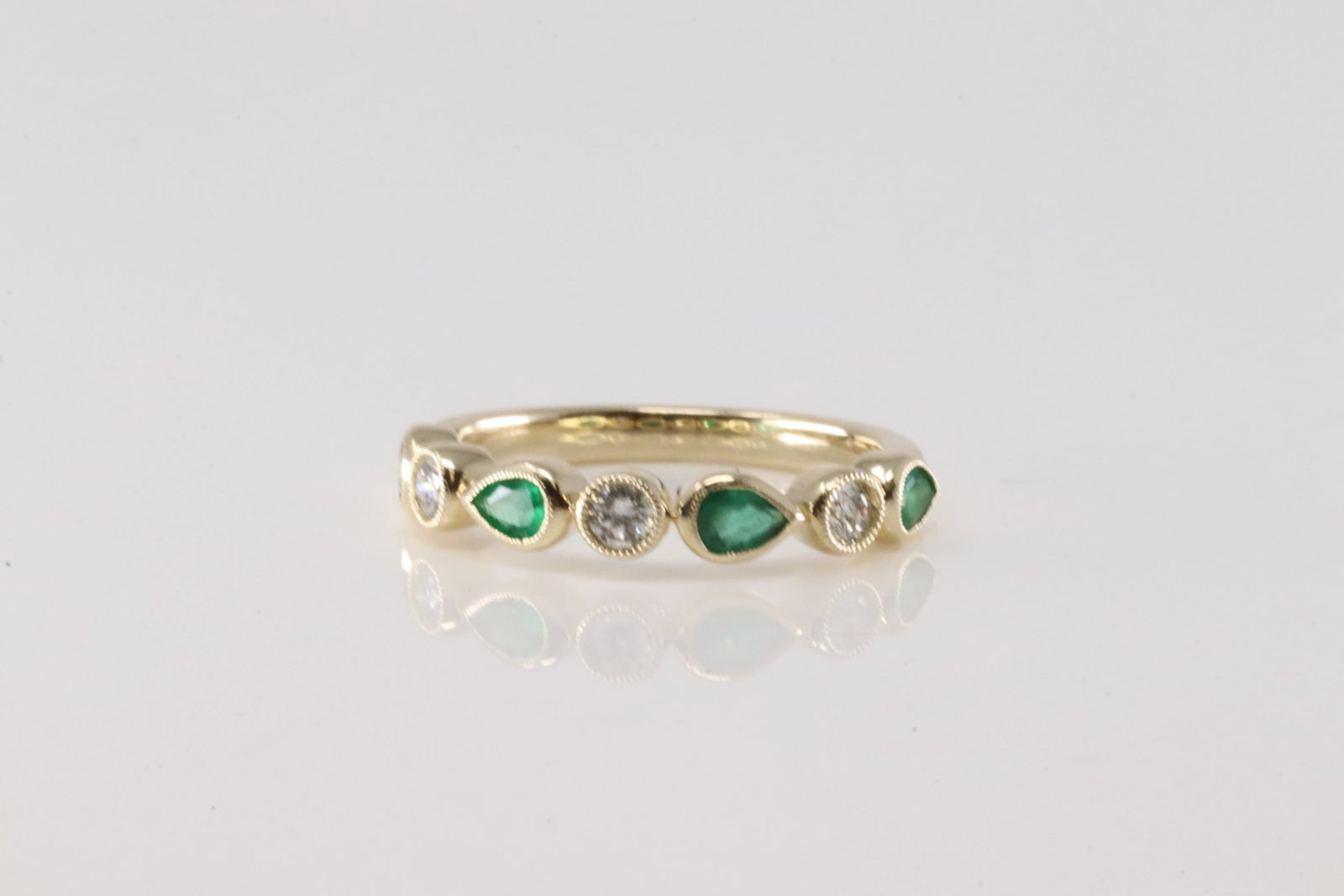 Emerald & Diamond Ring 14Kt. - 3