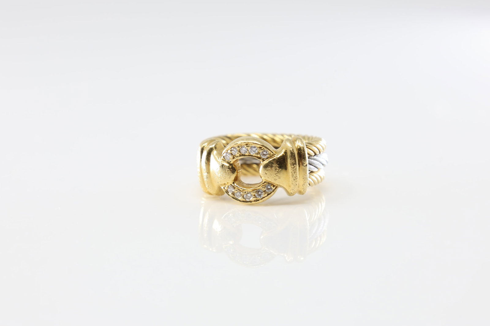 Signed Diamond Ring 18Kt. - 2