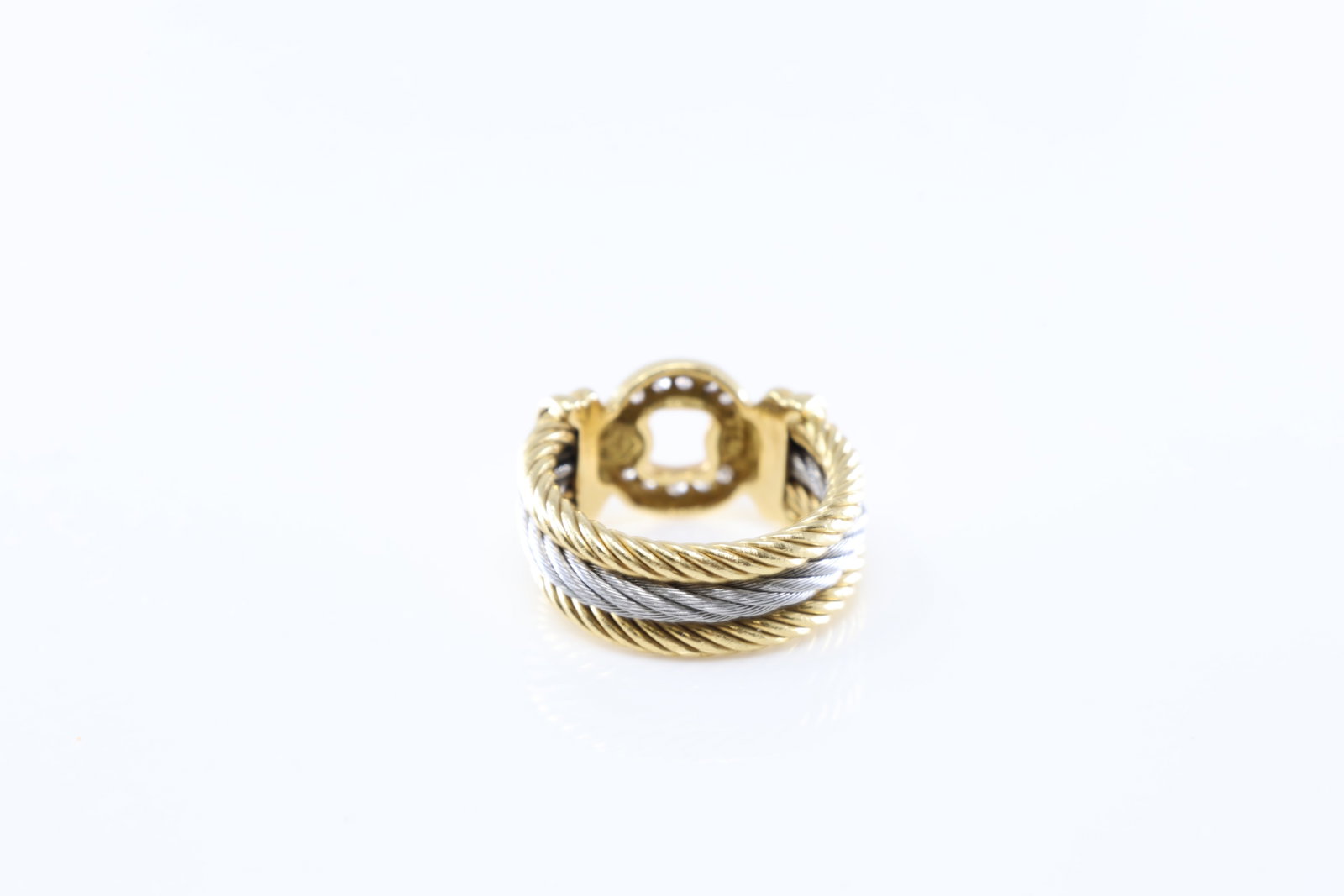 Signed Diamond Ring 18Kt. - 4