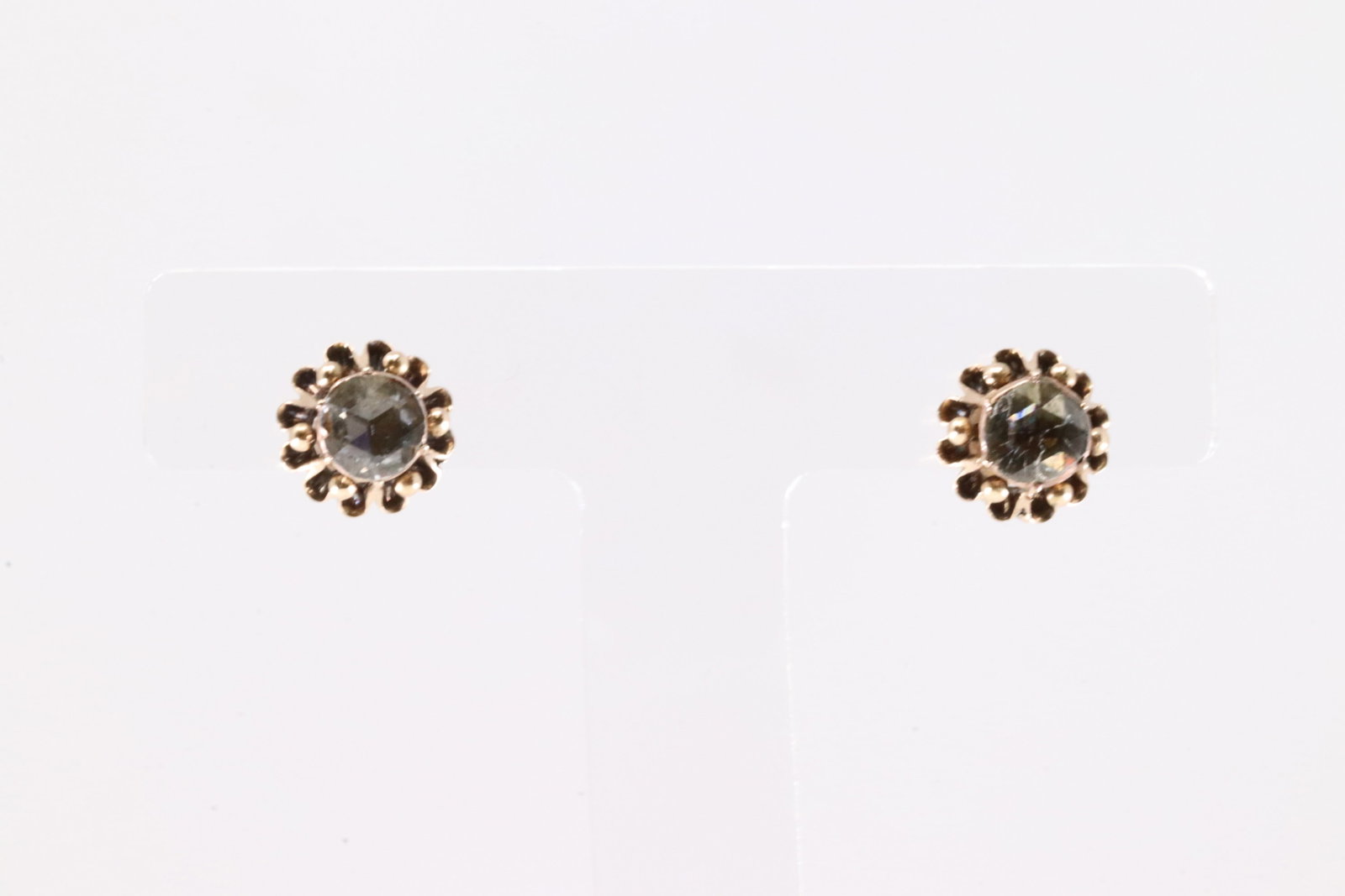 Rose Cut Diamond Stud Earring 14Kt. (1 of 2)