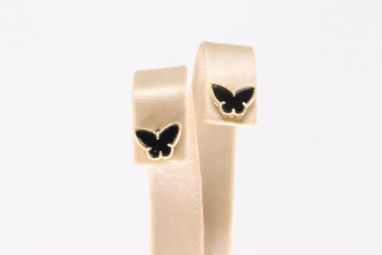 Black Onyx Butterfly Stud Earring 14Kt. (1 of 3)