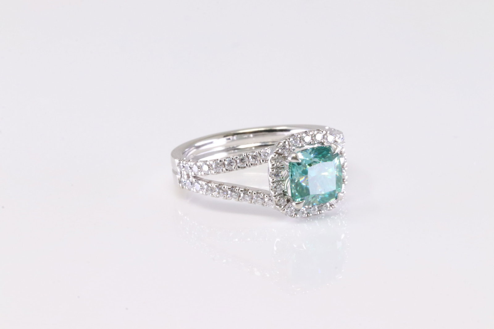 Blue Diamond Ring 14Kt. - 2