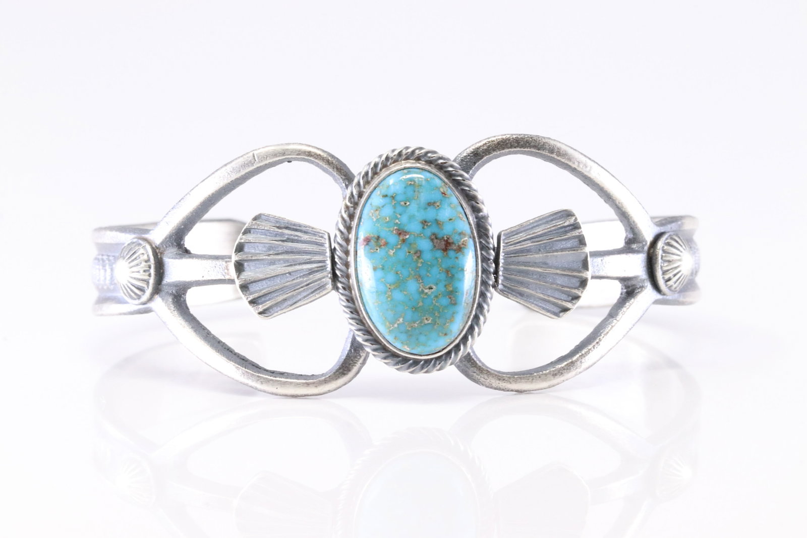 Native America Navajo Sterling Silver Turquoise Bracelet Cuff By Kevin Billah. From C Company.: This is a Native America Navajo Sterling Silver Turquoise Bracelet Cuff By Kevin Billah. From C Company. Stamp By C Company.