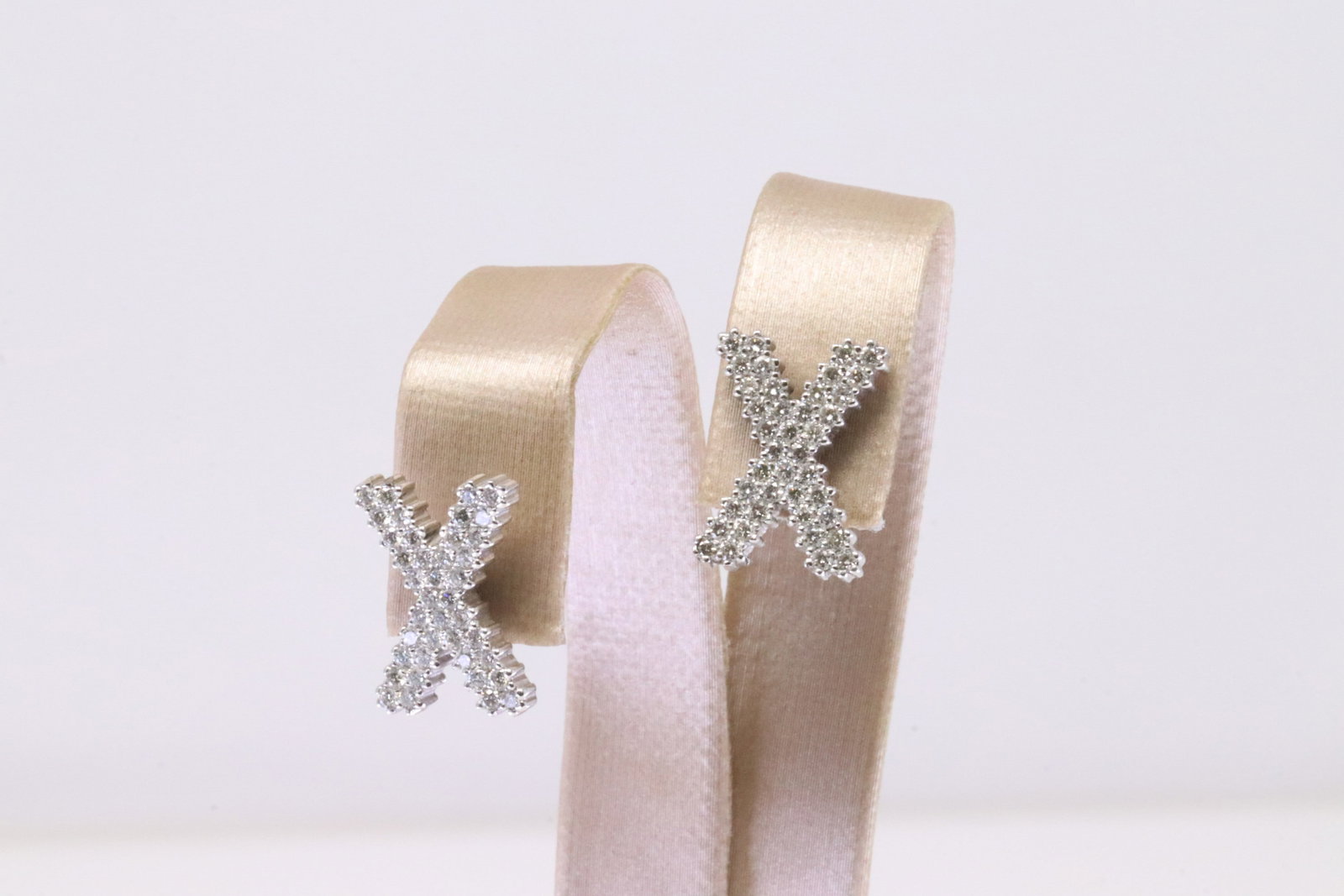 Diamond X Stud Earring 18Kt. - 2