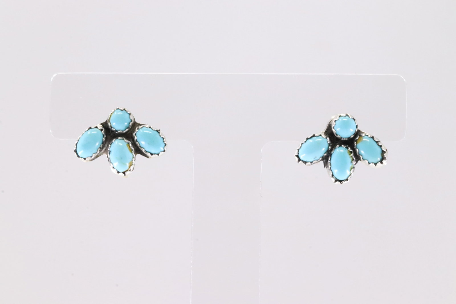 America Sterling Silver Turquoise Post Earring's.: This is a America Sterling Silver Turquoise Post Earring's.
