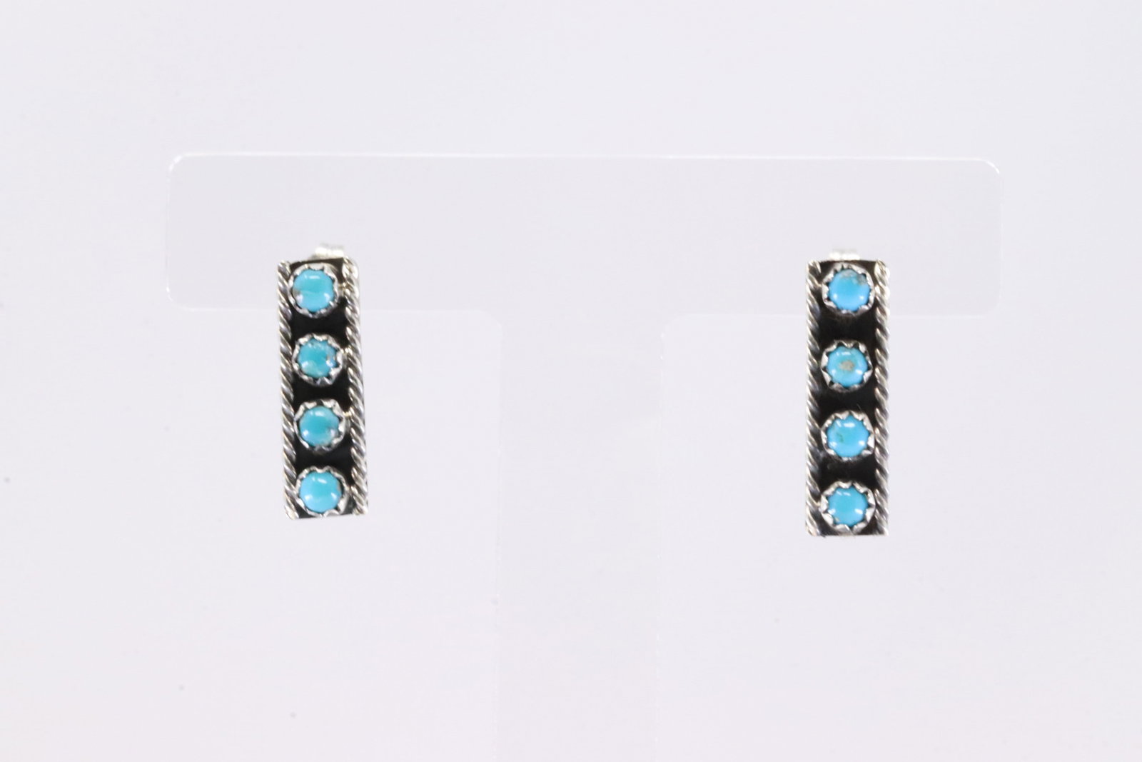 America Sterling Silver Turquoise Post Earring's.: This is a America Sterling Silver Turquoise Post Earring's.