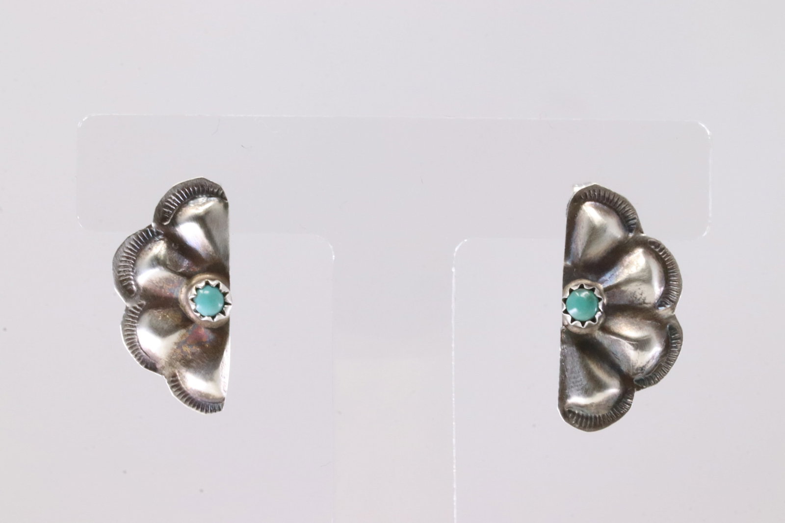 America Sterling Silver Turquoise Post Earring's.: This is a America Sterling Silver Turquoise Post Earring's.