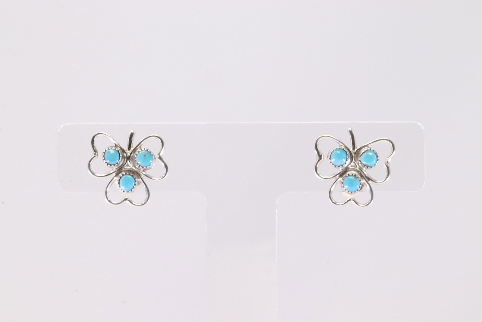 America Sterling Silver Turquoise Post Earring's.: This is a America Sterling Silver Turquoise Post Earring's.