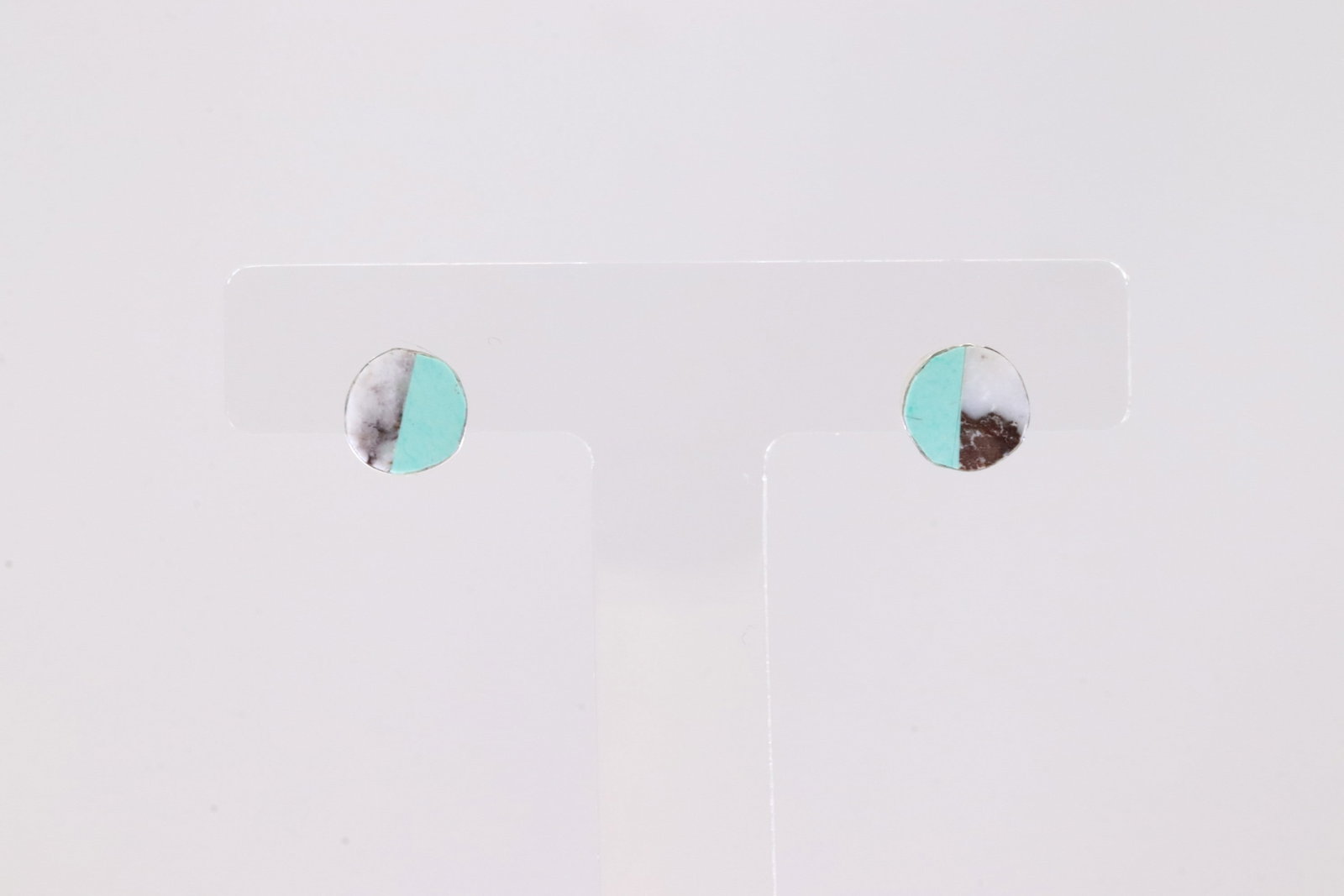 America Sterling Silver Multi-Color Post Earring's. (1 of 3)