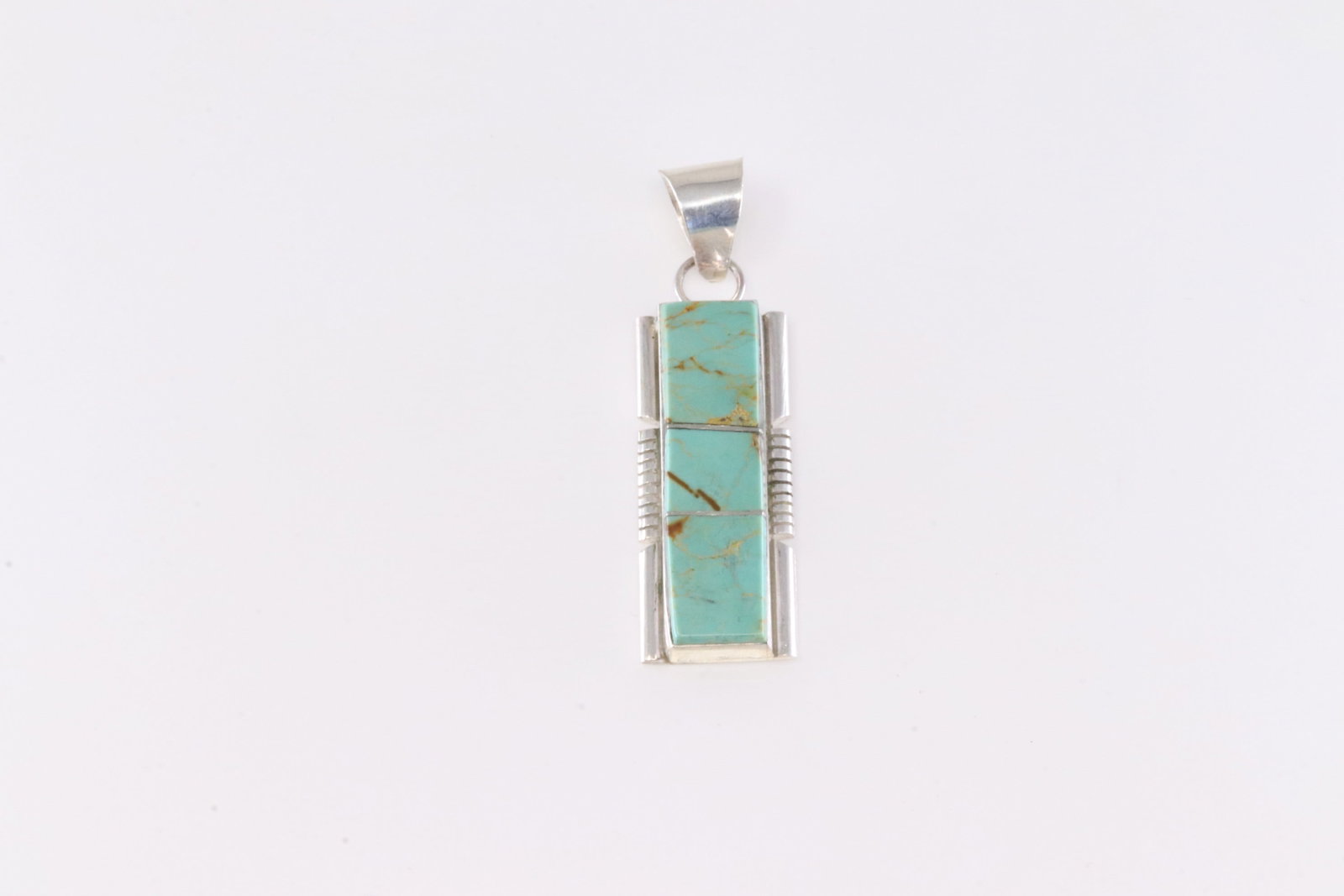 Native America Navajo Sterling Silver Number 8 Turquoise Pendant By Steve Francisco.: This is a Native America Navajo Sterling Silver Number 8 Turquoise Pendant By Steve Francisco.