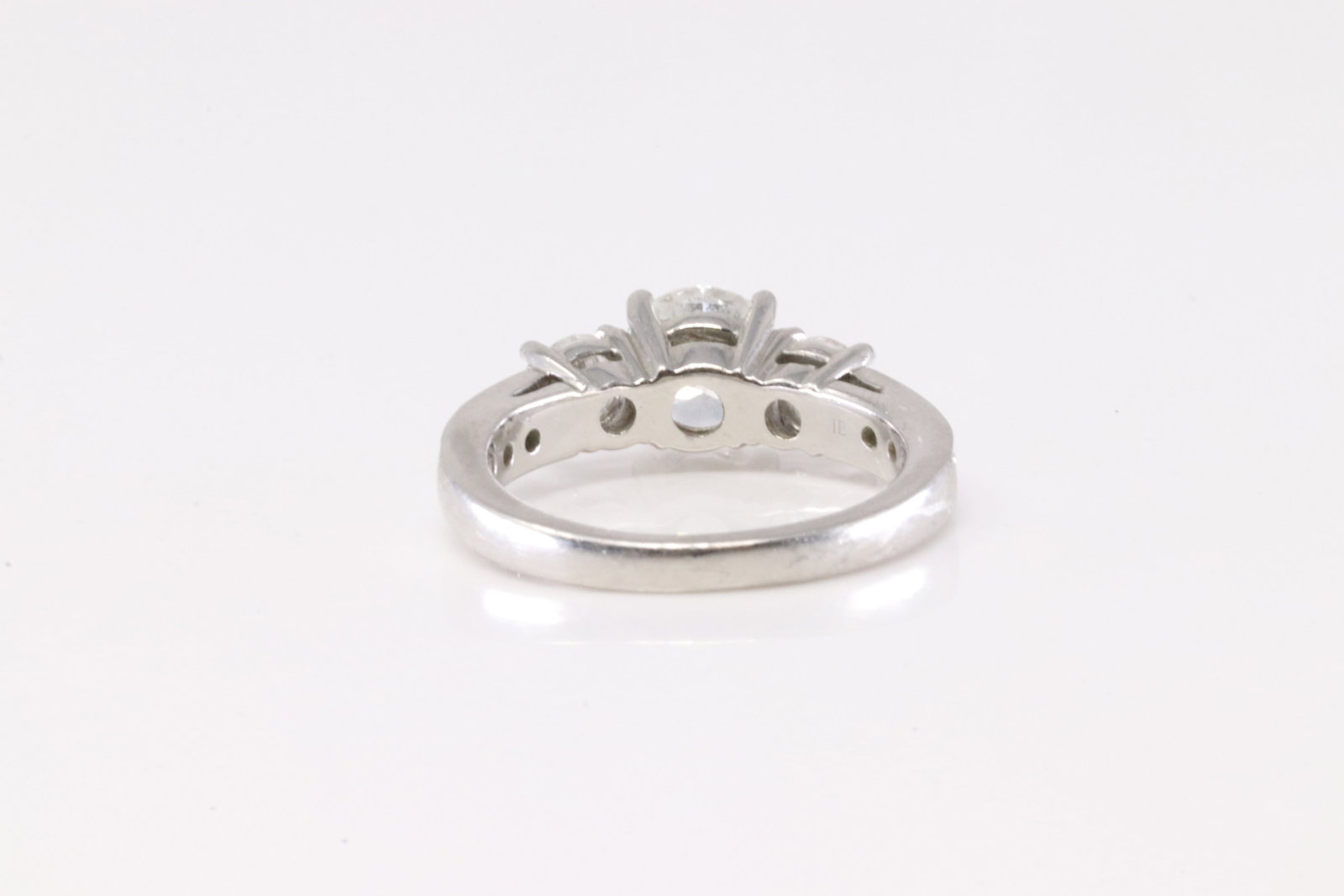 Platinum Diamond Ring. - 4