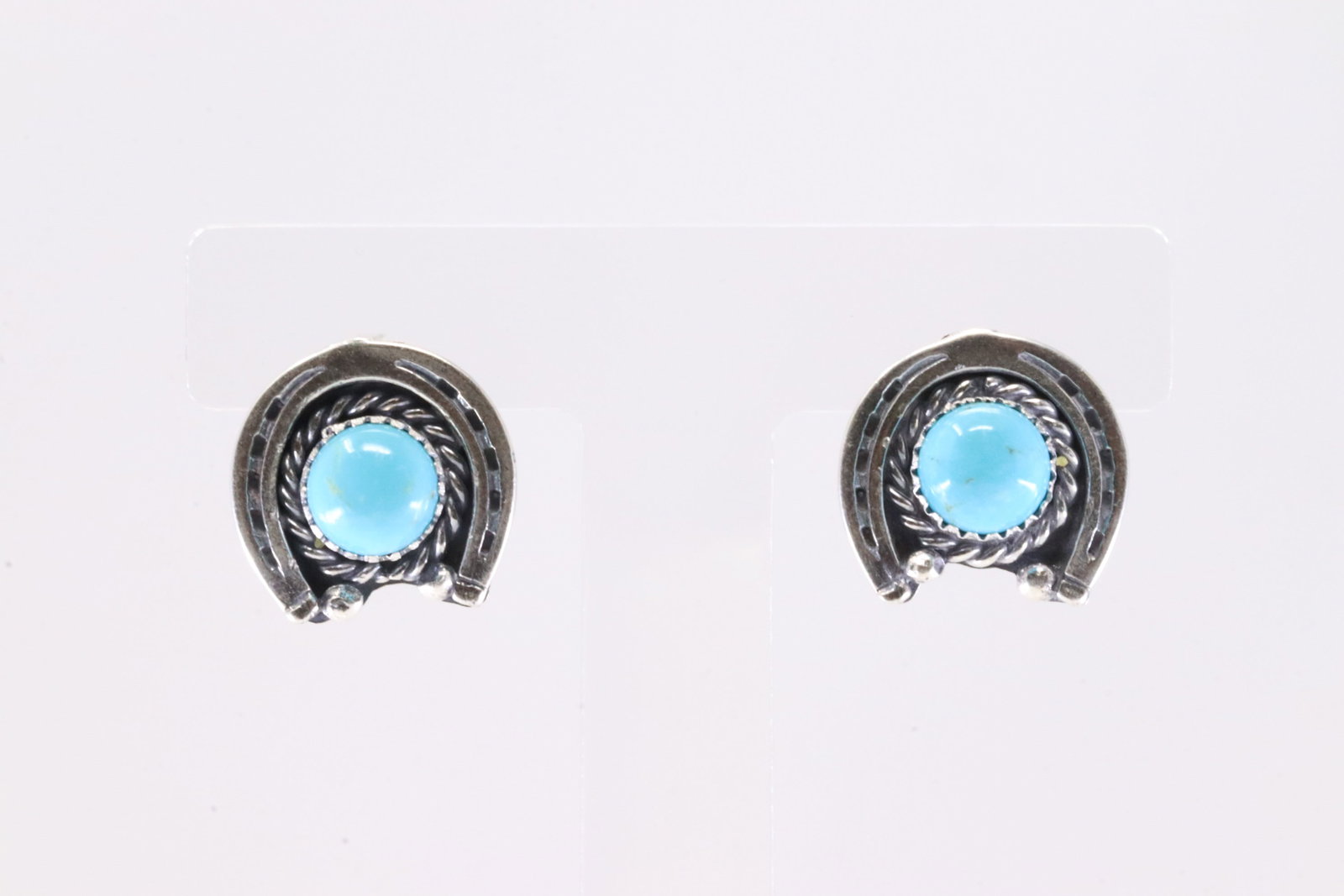 America Stearling Silver Turquoise Naja Post Earring's. (1 of 4)