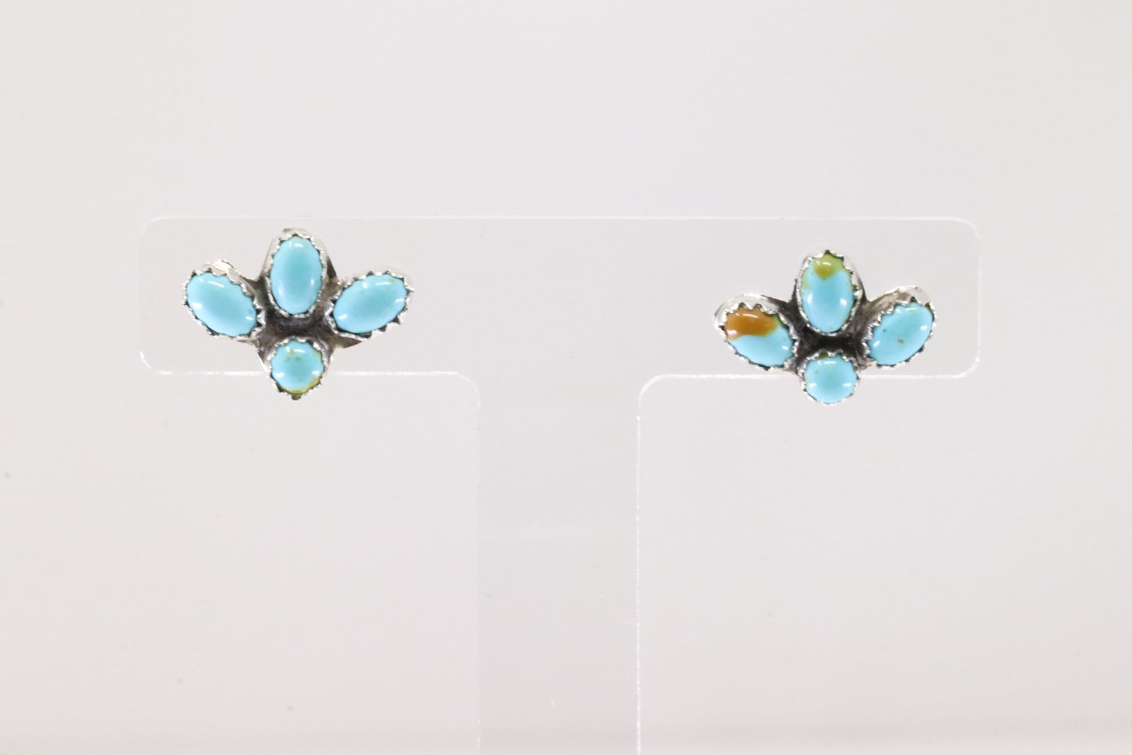 America Sterling Silver Turquoise Post Earring's.: This is a America Sterling Silver Turquoise Post Earring's.
