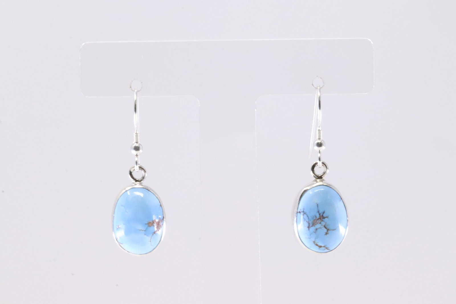 Native America Navajo Sterling Silver Golden Hill Turquoise Dangling Earring's By SH.: This is a Native America Navajo Sterling Silver Golden Hill Turquoise Dangling Earring's By SH. Stamp SH.