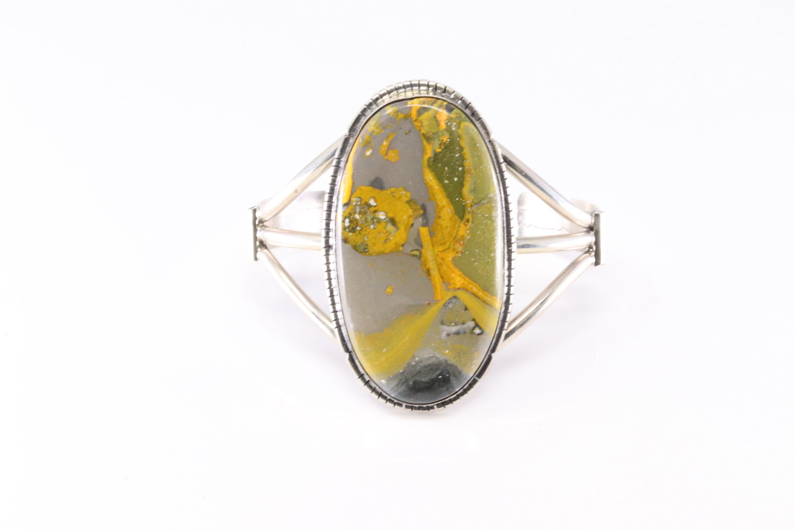 Native America Navajo Sterling Silver Bumble Bee Bracelet Cuff By S.E. (1 of 4)