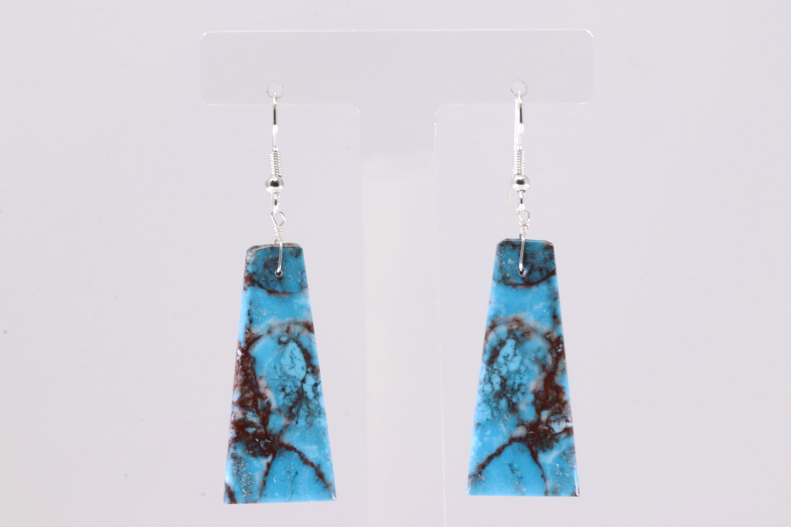American Sterling Silver Turquoise Dangling Earring's.: This is a American Sterling Silver Turquoise Dangling Earring's.