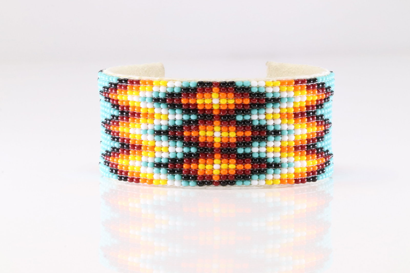America Multi-Color Stone Leather Bracelet Cuff.: This is a America Multi-Color Stone Leather Bracelet Cuff.