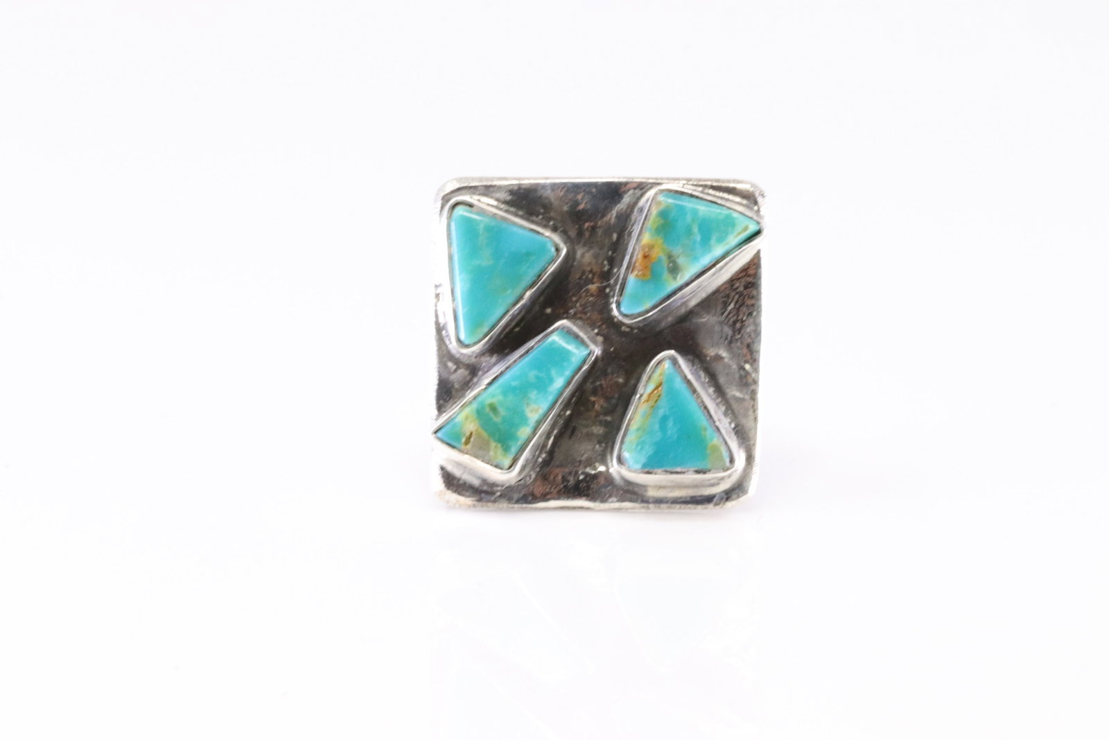 Native America Zuni Sterling Silver Turquoise Ring By Jude Candelaria. (1 of 4)