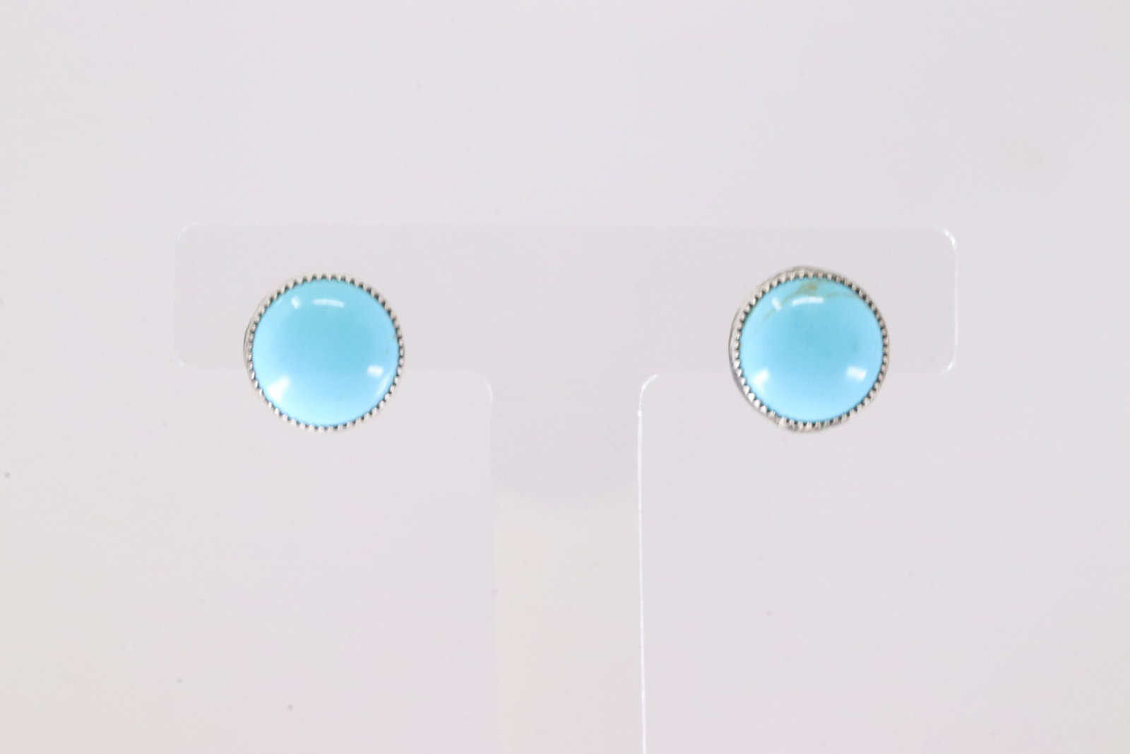 America Sterling Silver Turquoise Post Earring's.: This is a America Sterling Silver Turquoise Post Earring's.