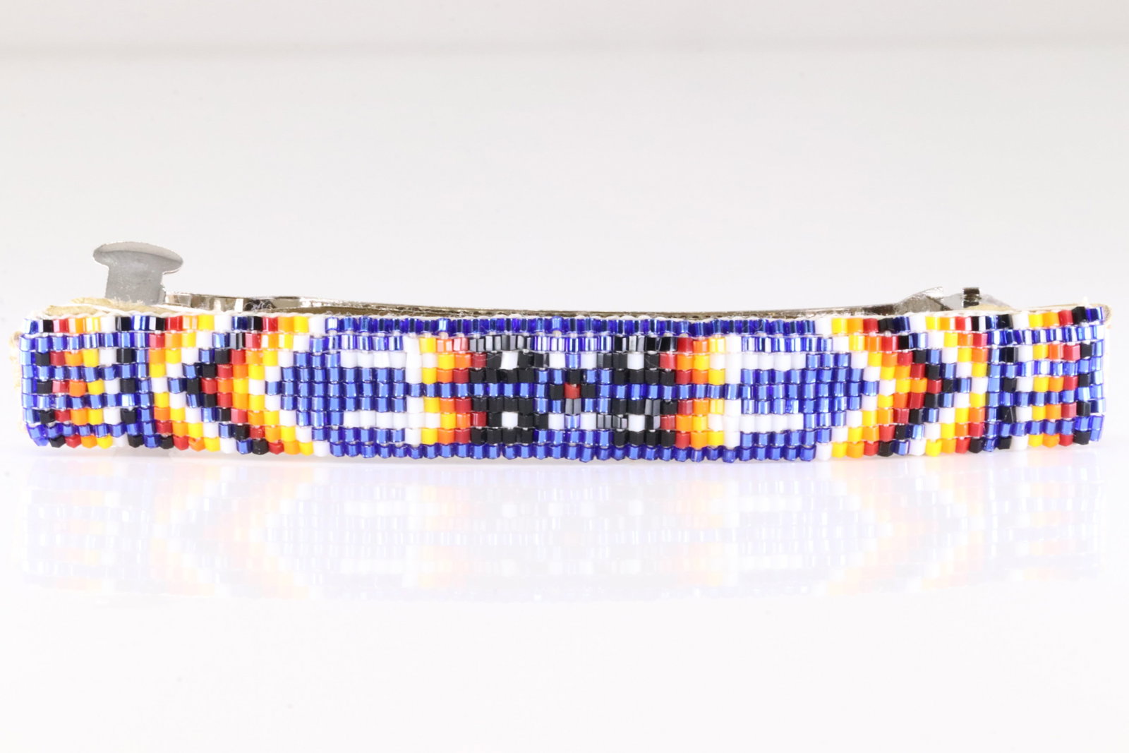 America Sterling Silver Multi-Color Barrette Hair Clip.: This is a America Sterling Silver Multi-Color Barrette Hair Clip.