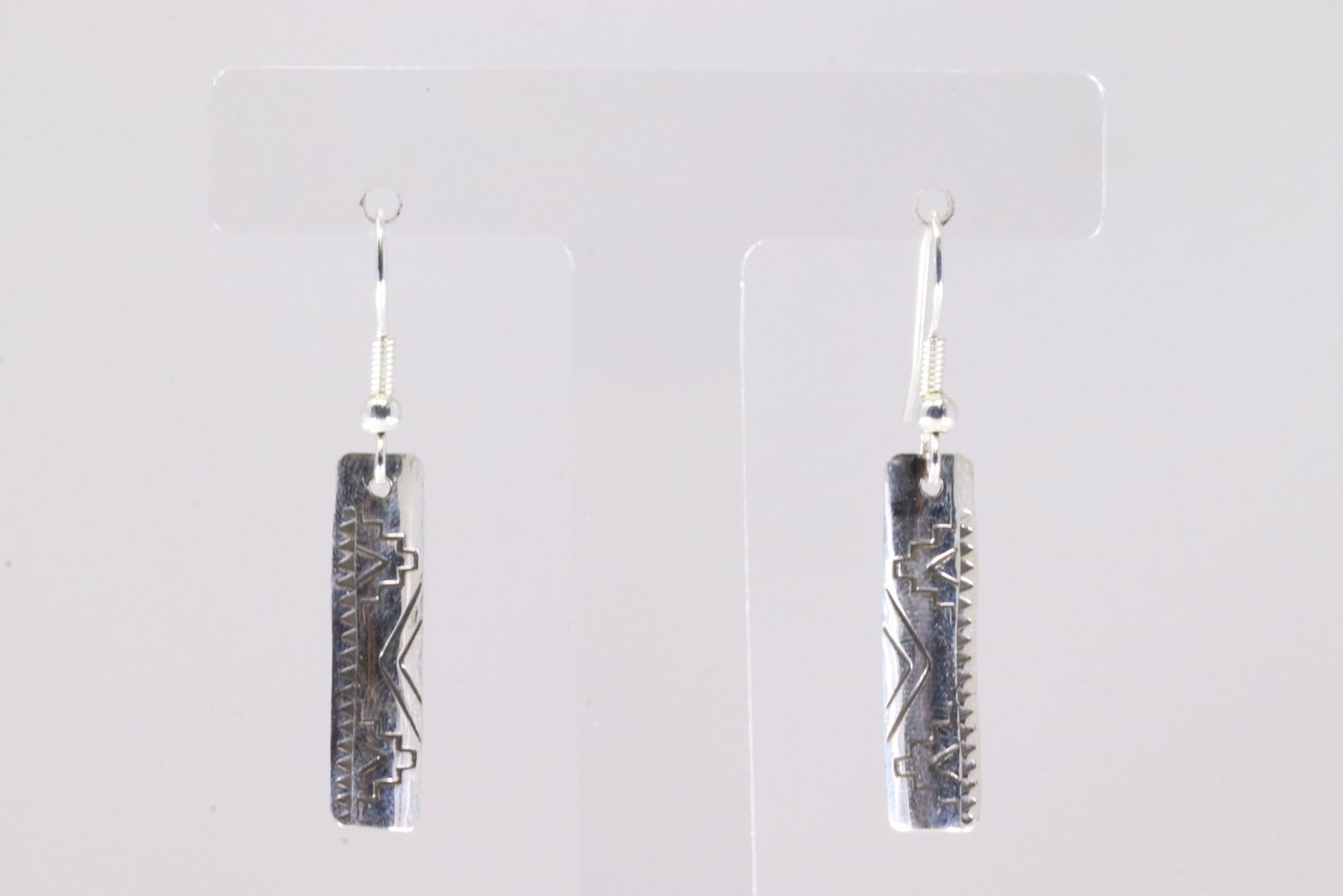 America Sterling Silver Stamped Dangling Earring's.: This is a America Sterling Silver Stamped Dangling Earring's.