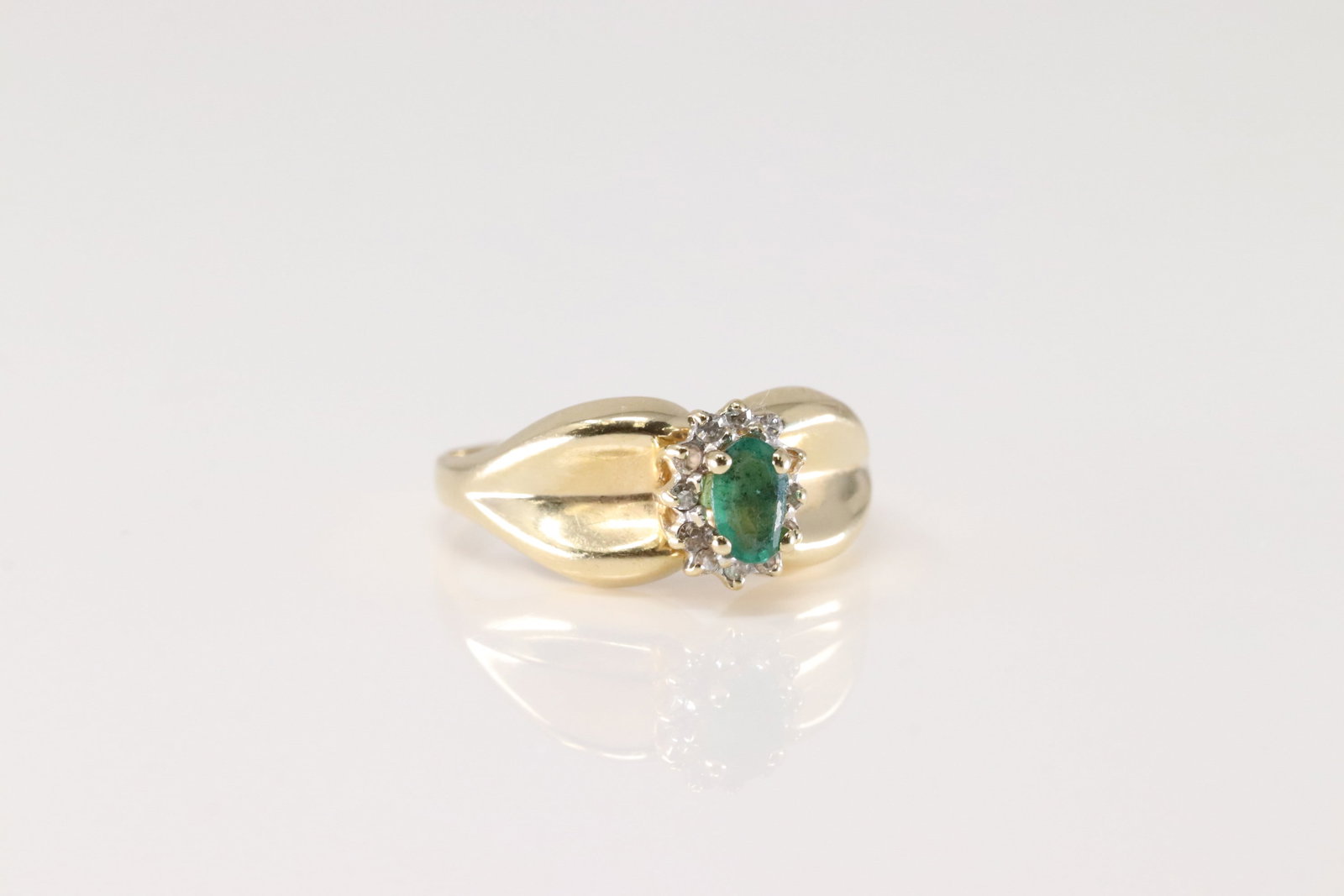 Emerald & Diamond Ring 14Kt. - 2