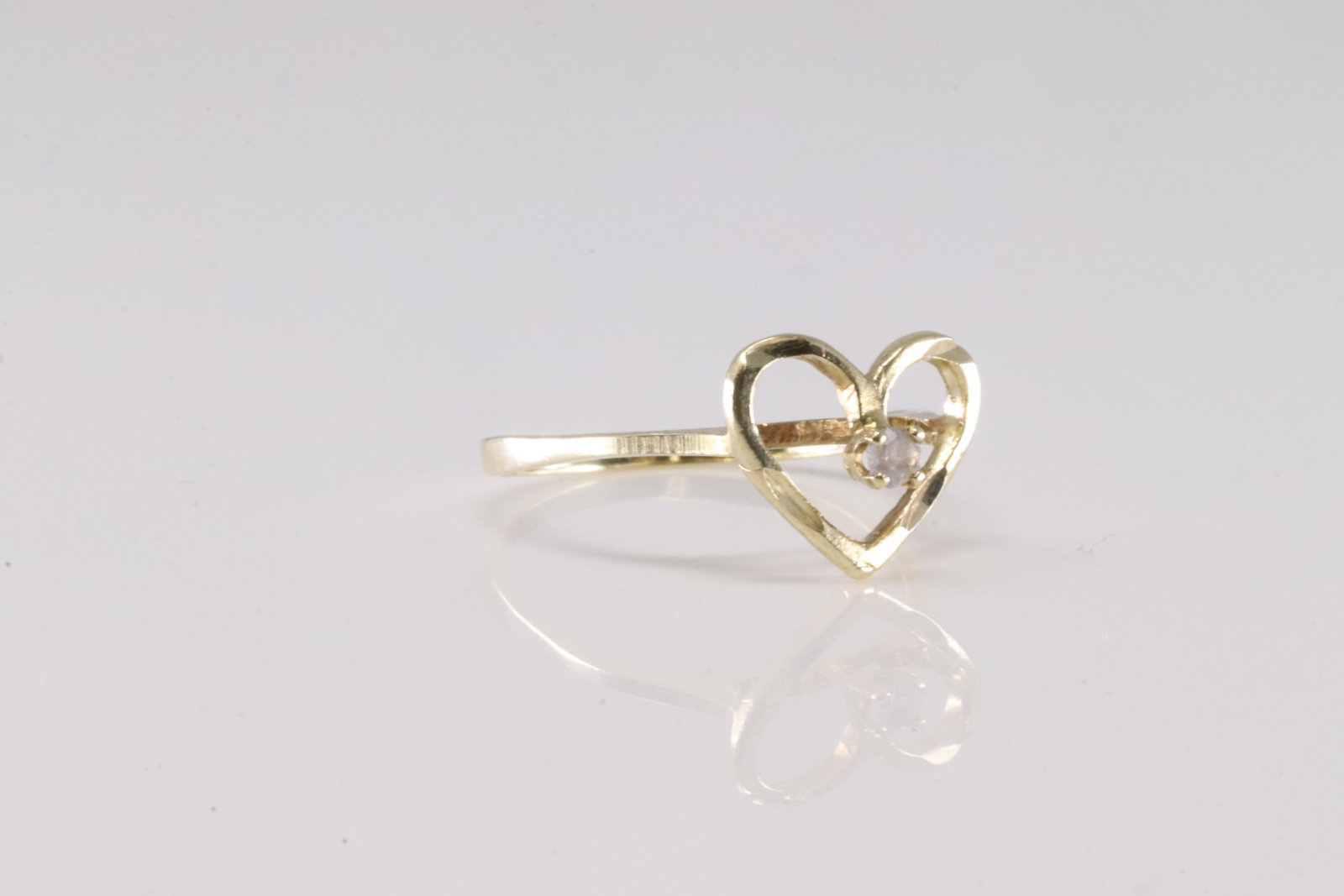 Diamond Heart Ring 14Kt. - 2