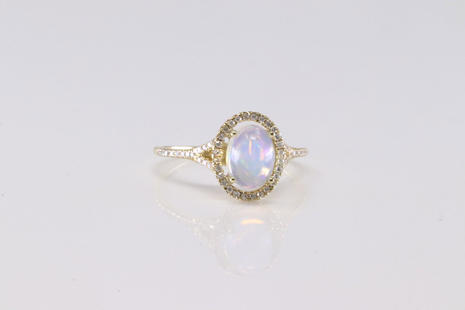 Opal & Diamond Ring 10Kt. - 2