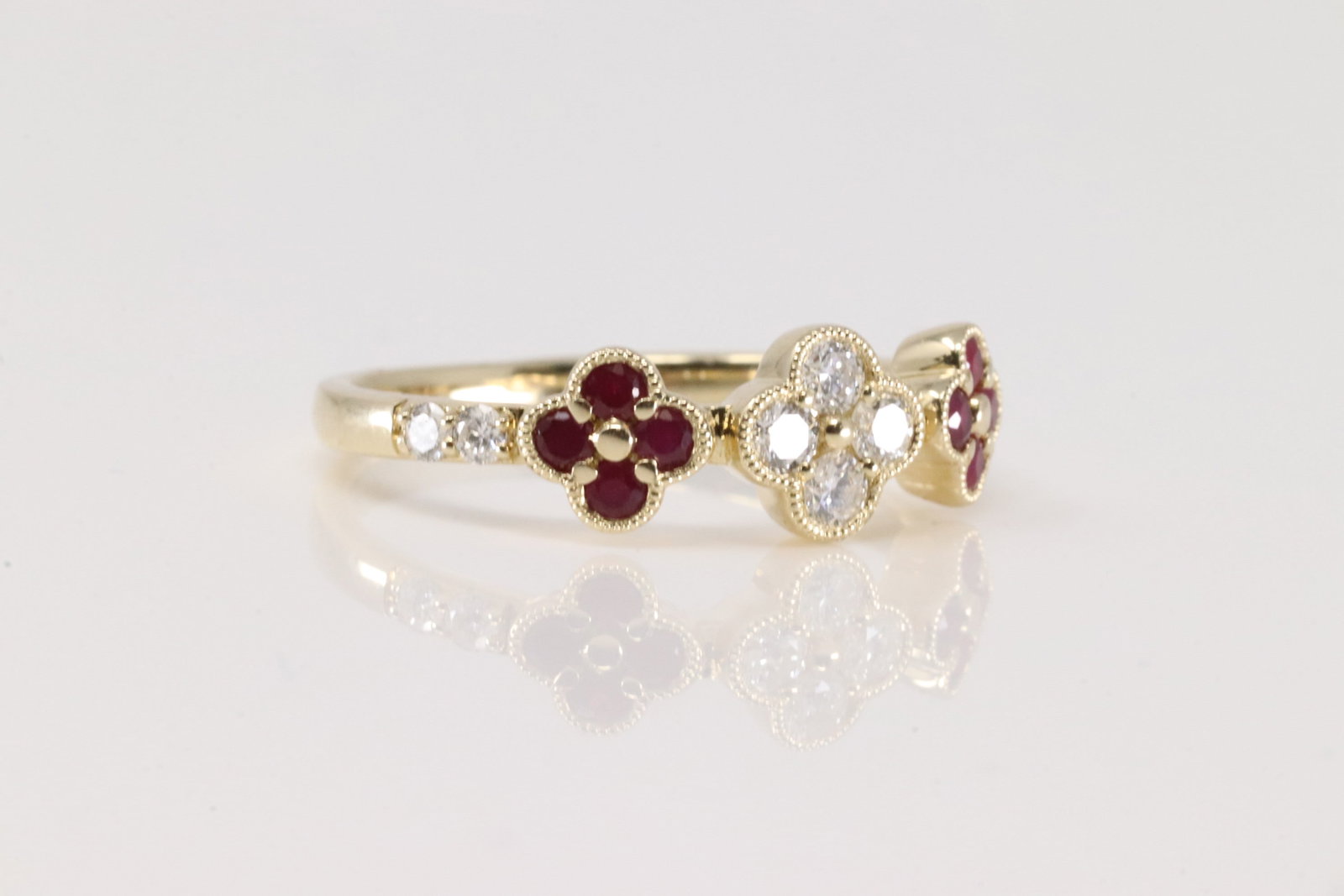 Ruby & Diamond Ring 14Kt. - 2