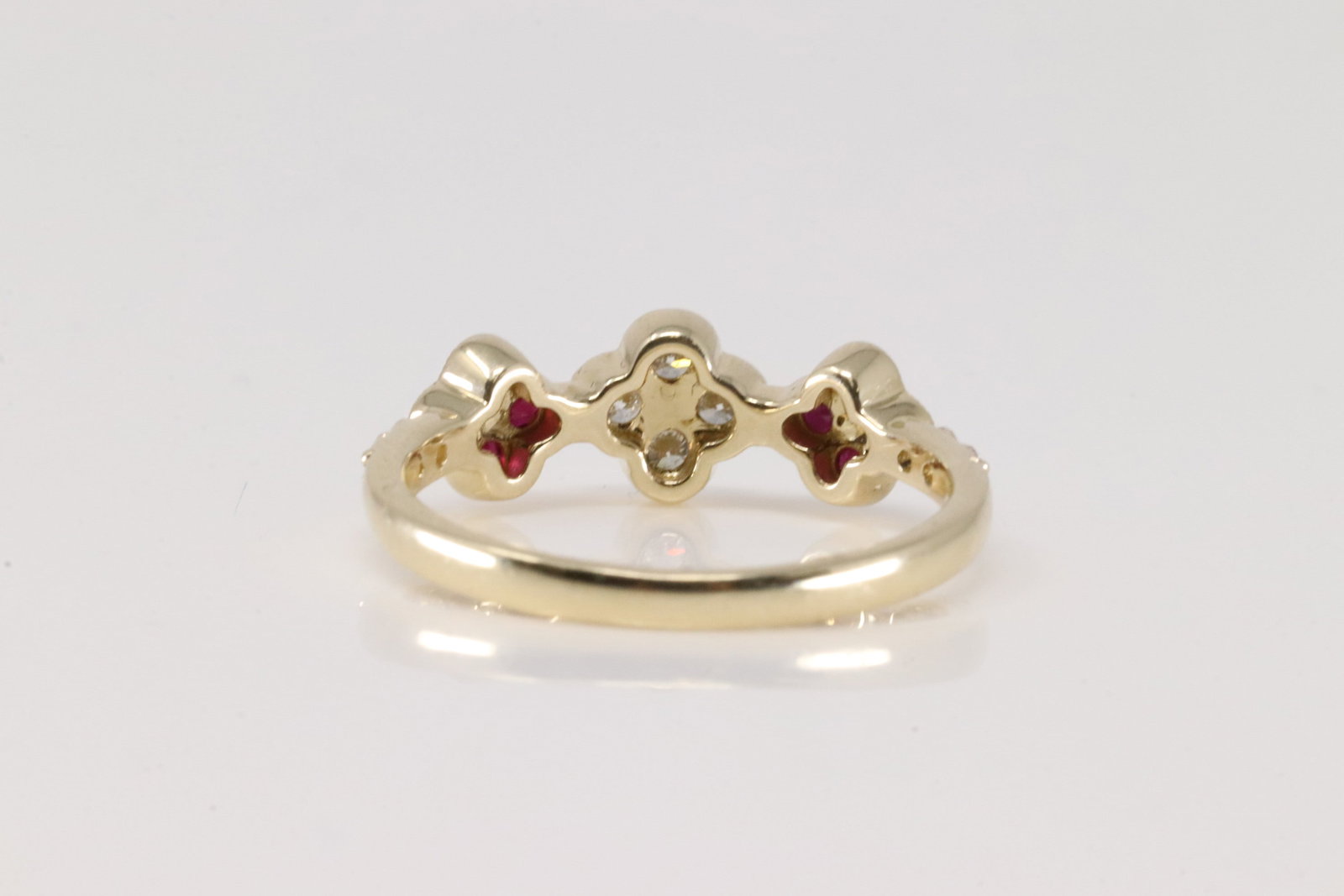 Ruby & Diamond Ring 14Kt. - 4