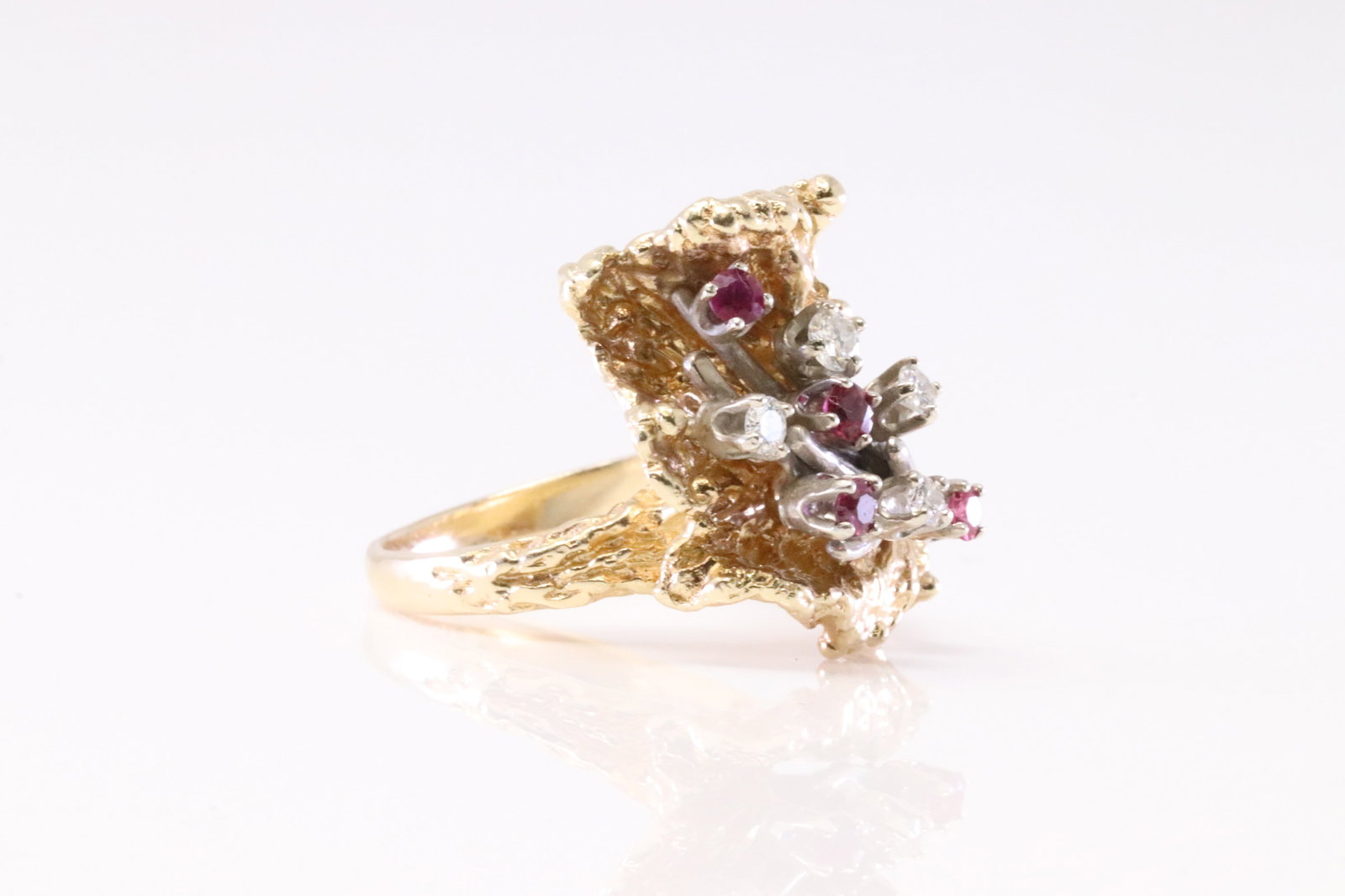 Ruby & Diamond Ring 14Kt. - 2