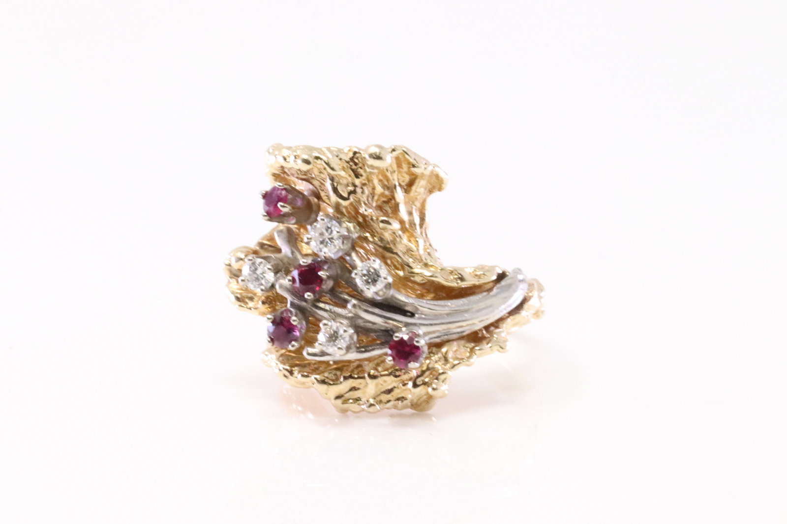 Ruby & Diamond Ring 14Kt. - 3