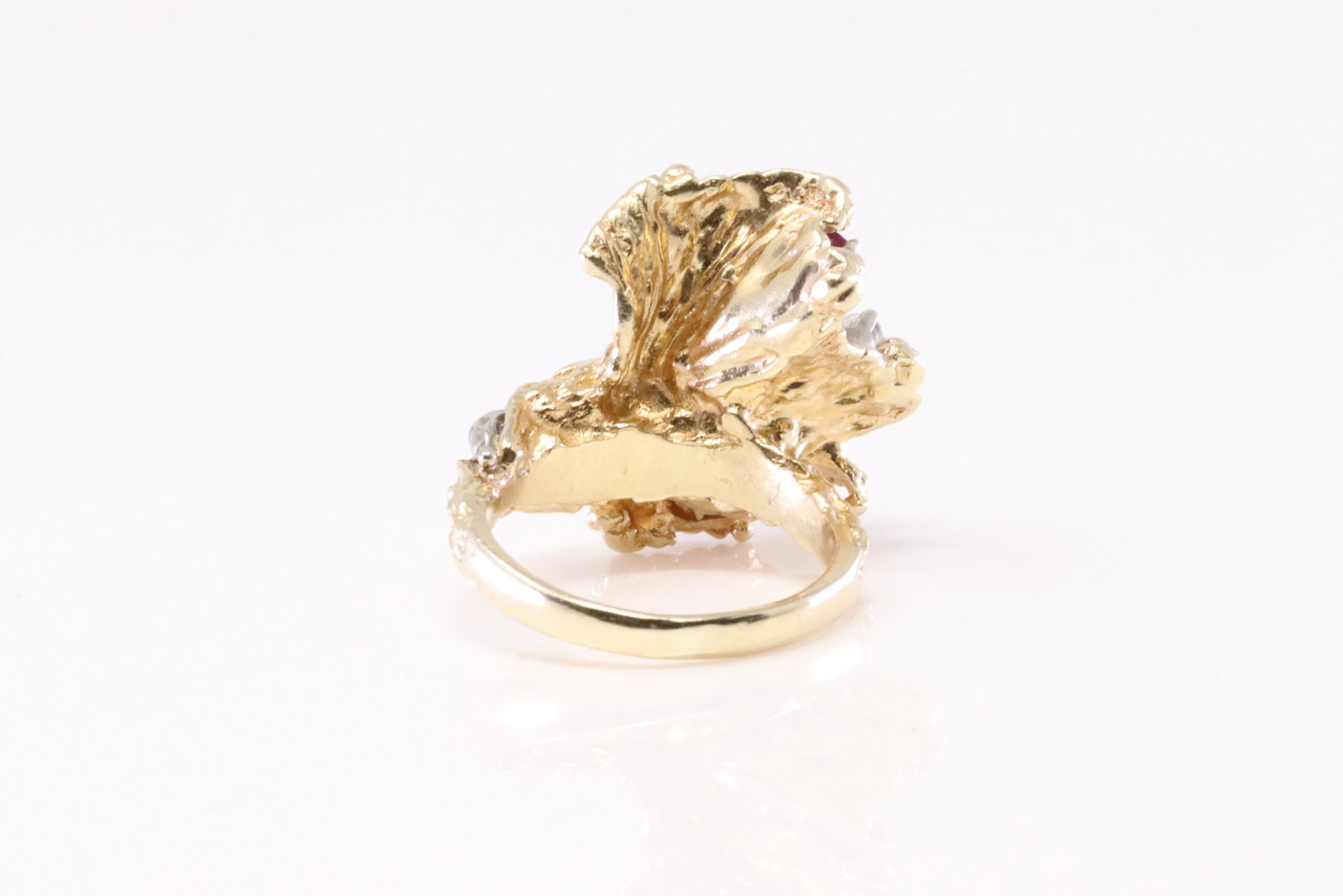 Ruby & Diamond Ring 14Kt. - 4