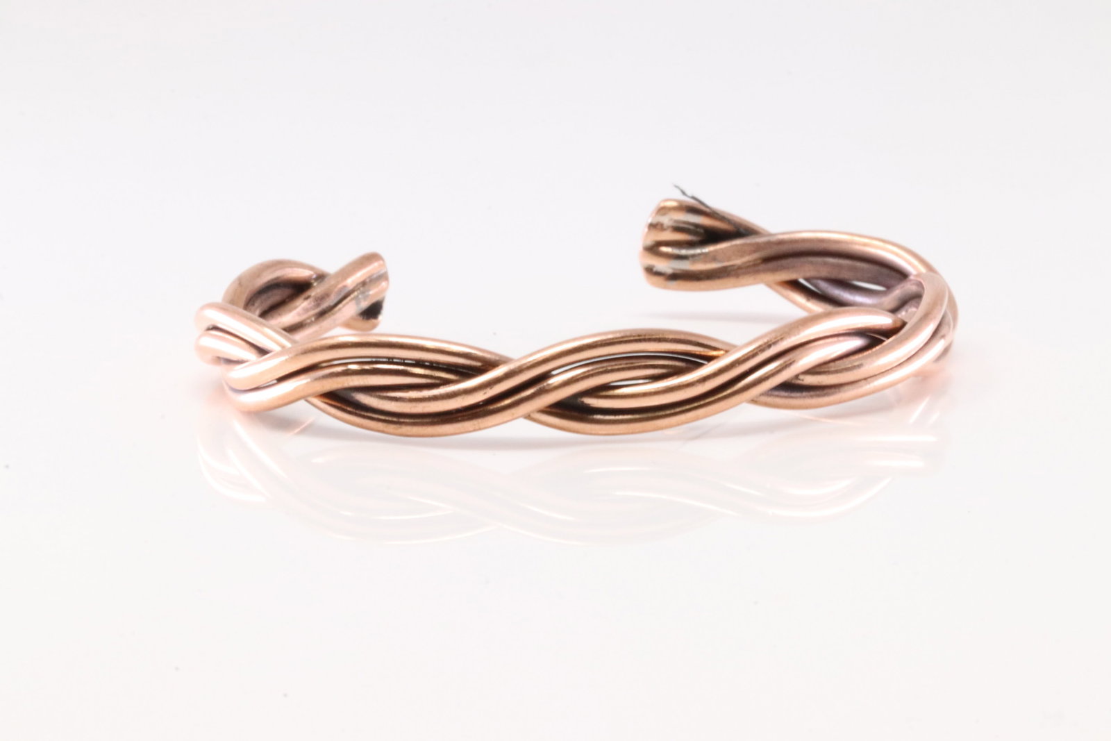America Copper Solid Bracelet Cuff. - 2