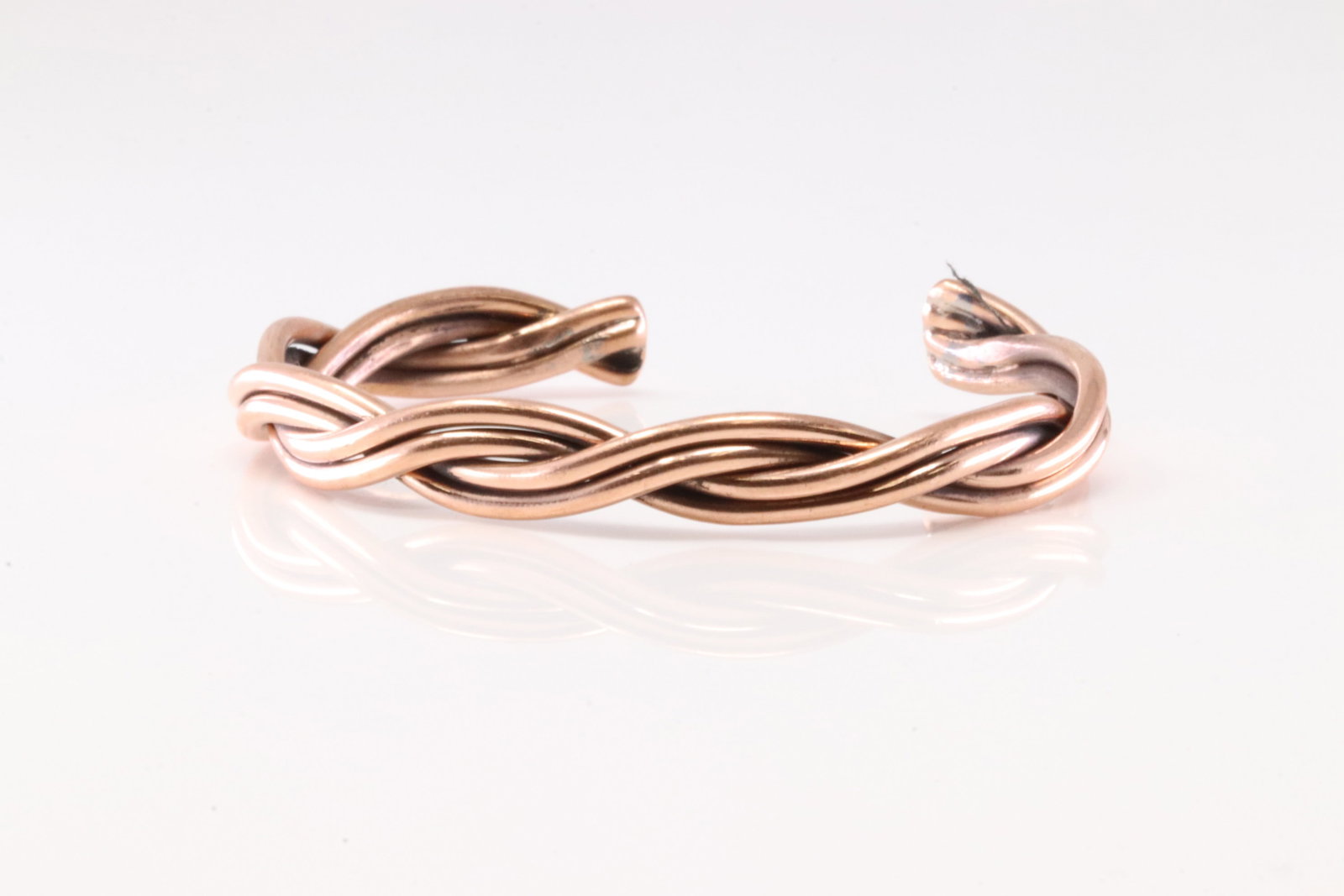 America Copper Solid Bracelet Cuff. - 3