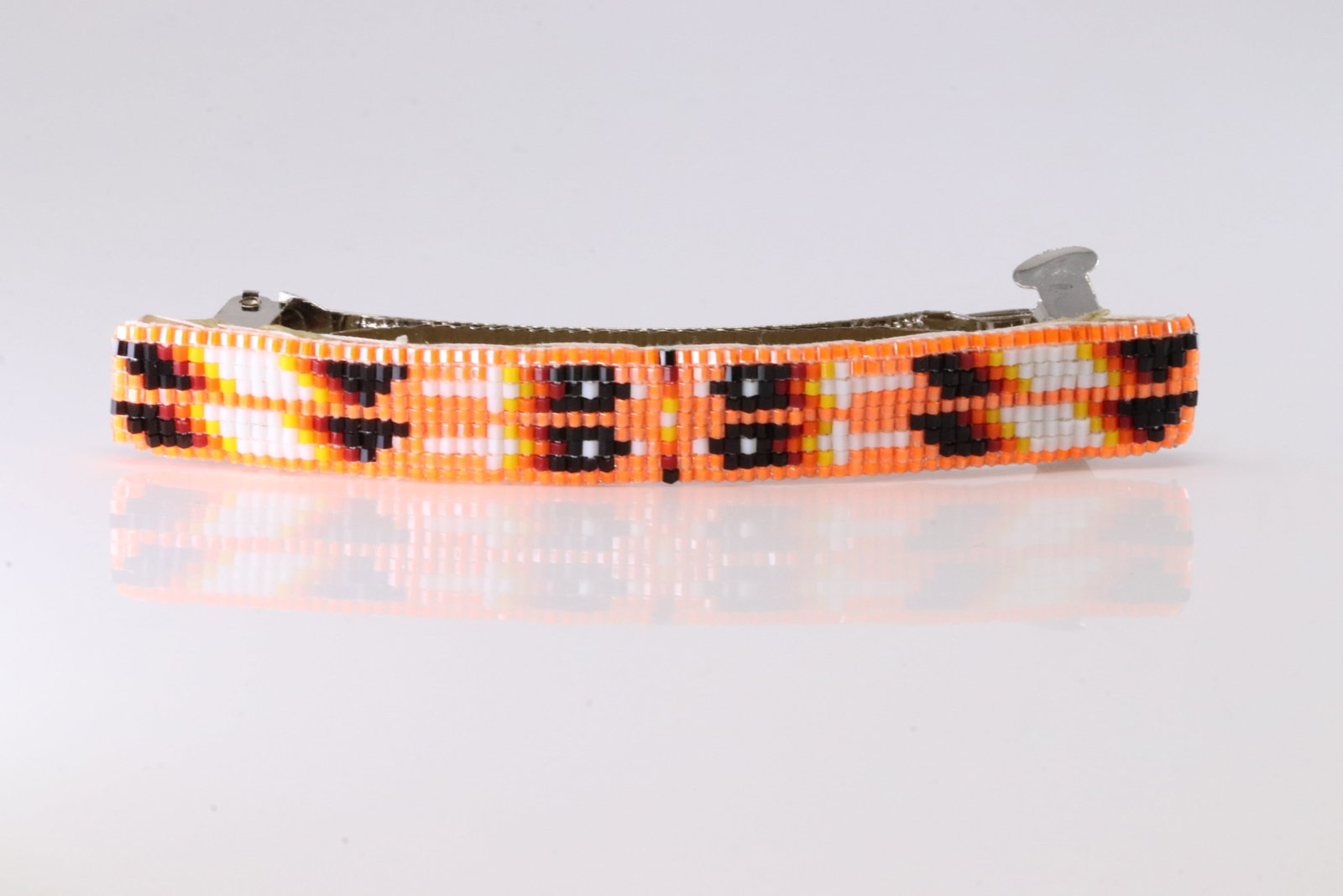 America Sterling Silver Multi-Color Hair Clip.: This is a America Sterling Silver Multi-Color Hair Clip.